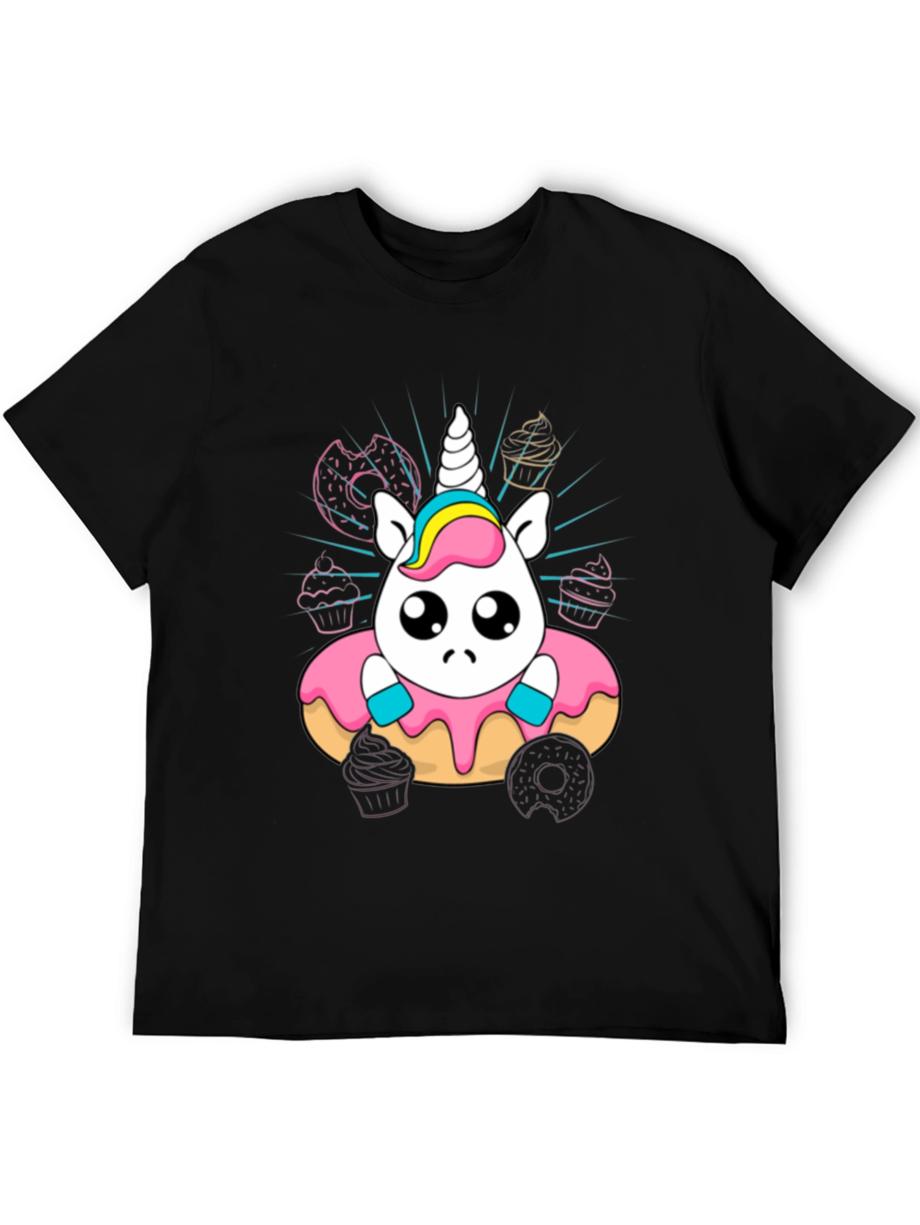 Unicorn Donut T-Shirt Cute Kawaii Style
