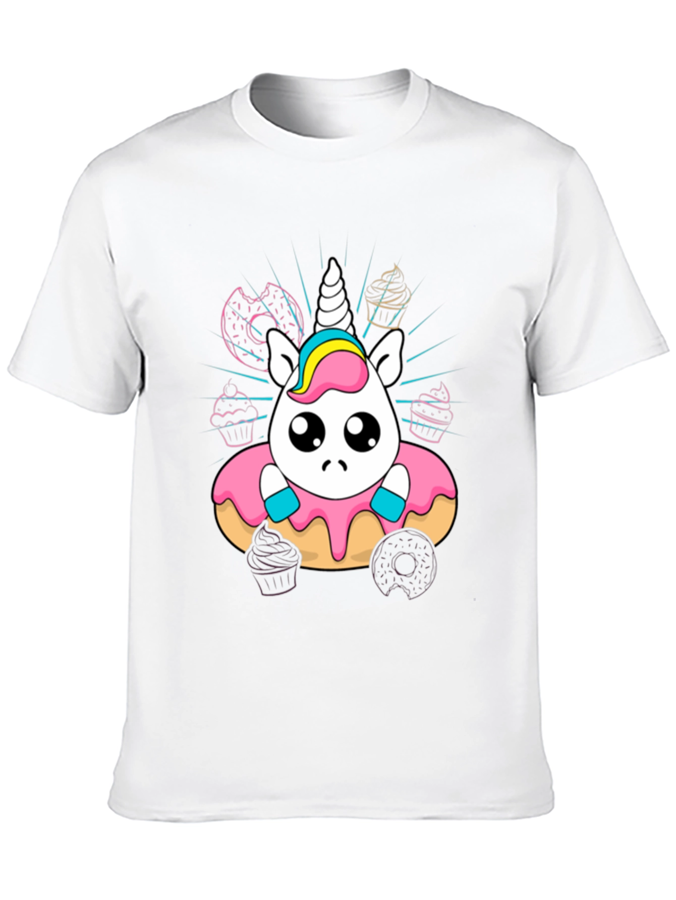 Unicorn Donut T-Shirt Cute Kawaii Style
