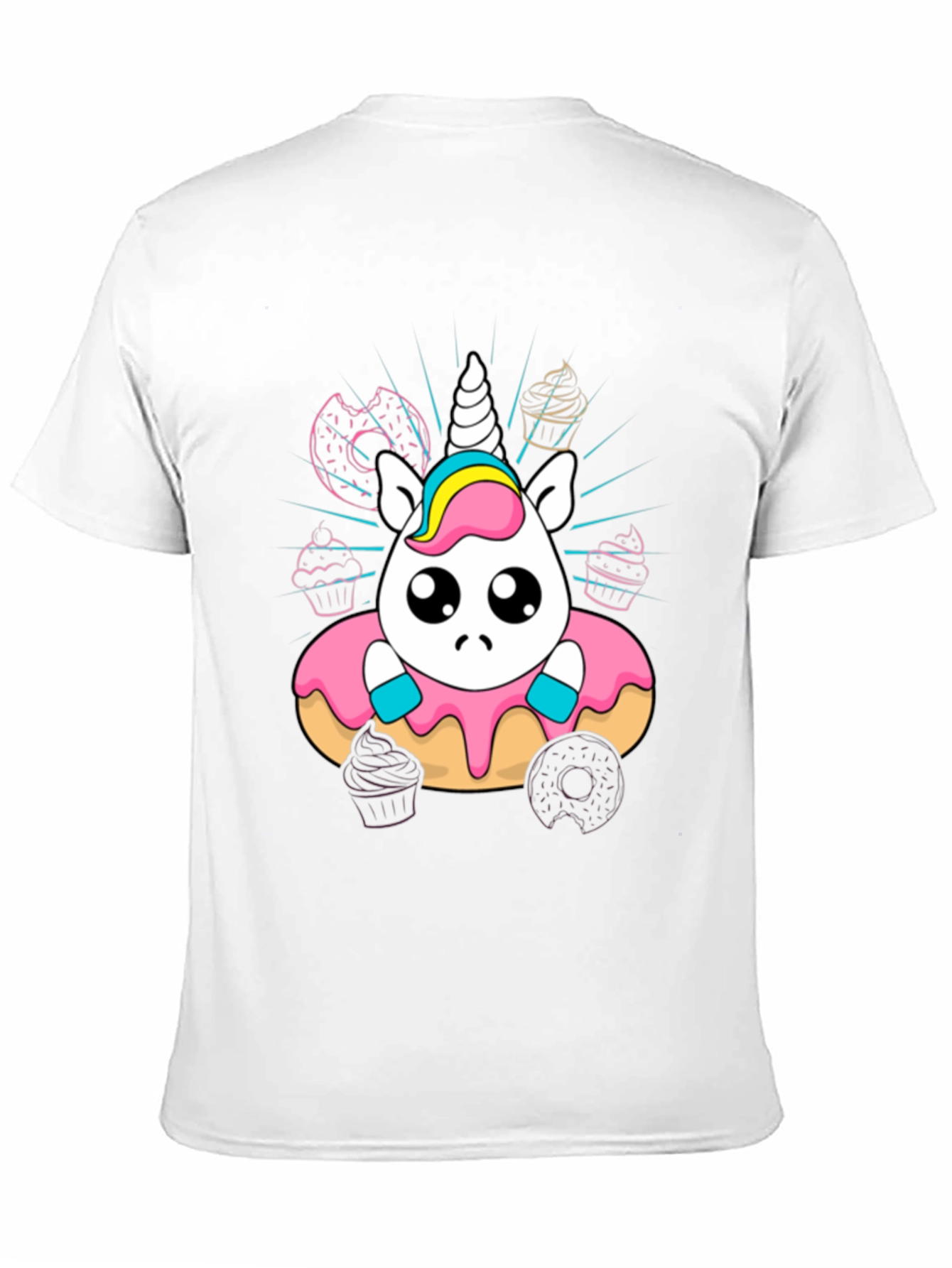 Unicorn Donut T-Shirt Cute Kawaii Style