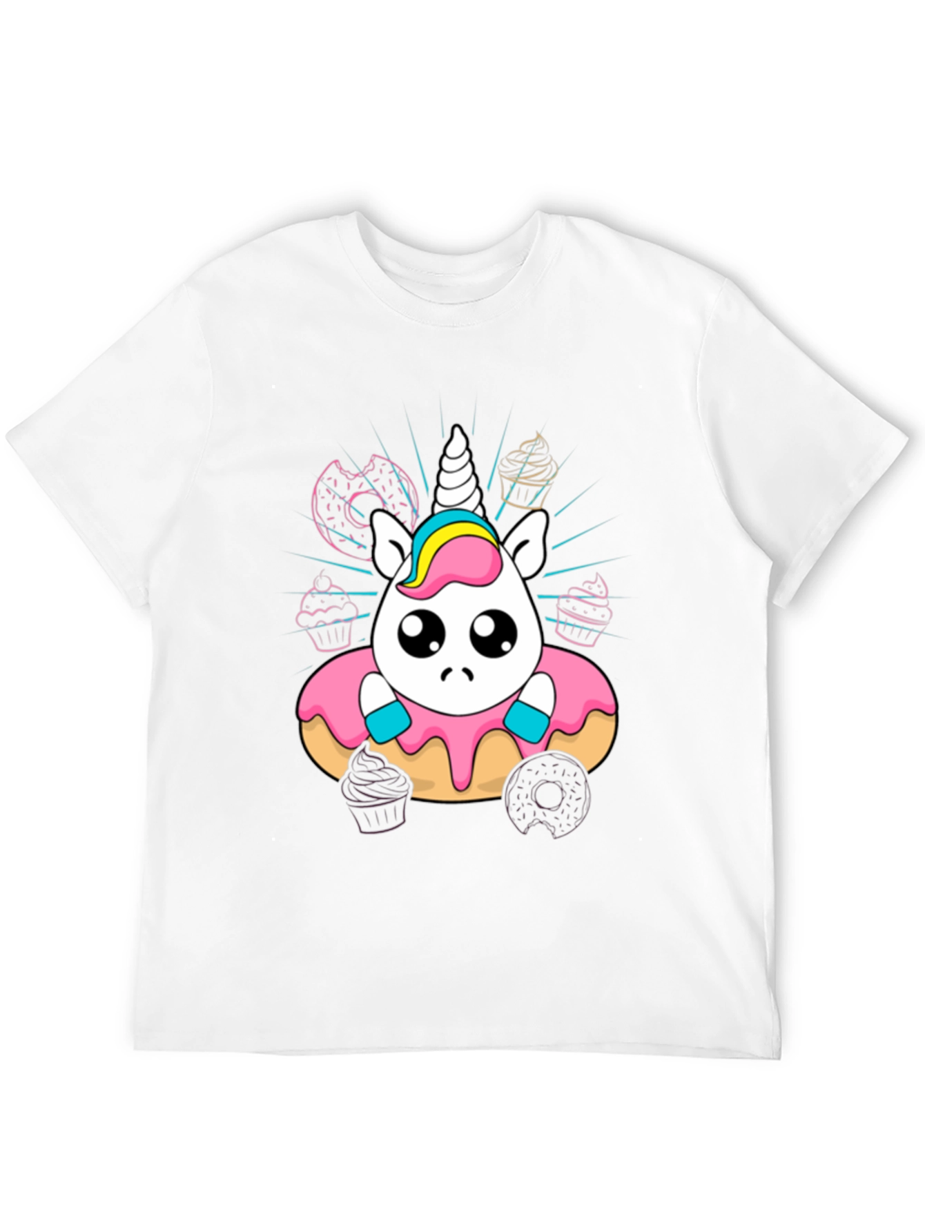 Unicorn Donut T-Shirt Cute Kawaii Style