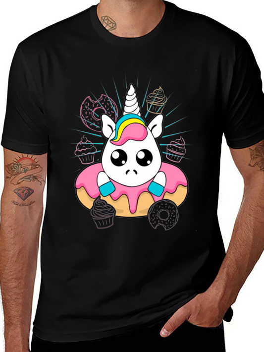 Unicorn Donut T-Shirt Cute Kawaii Style