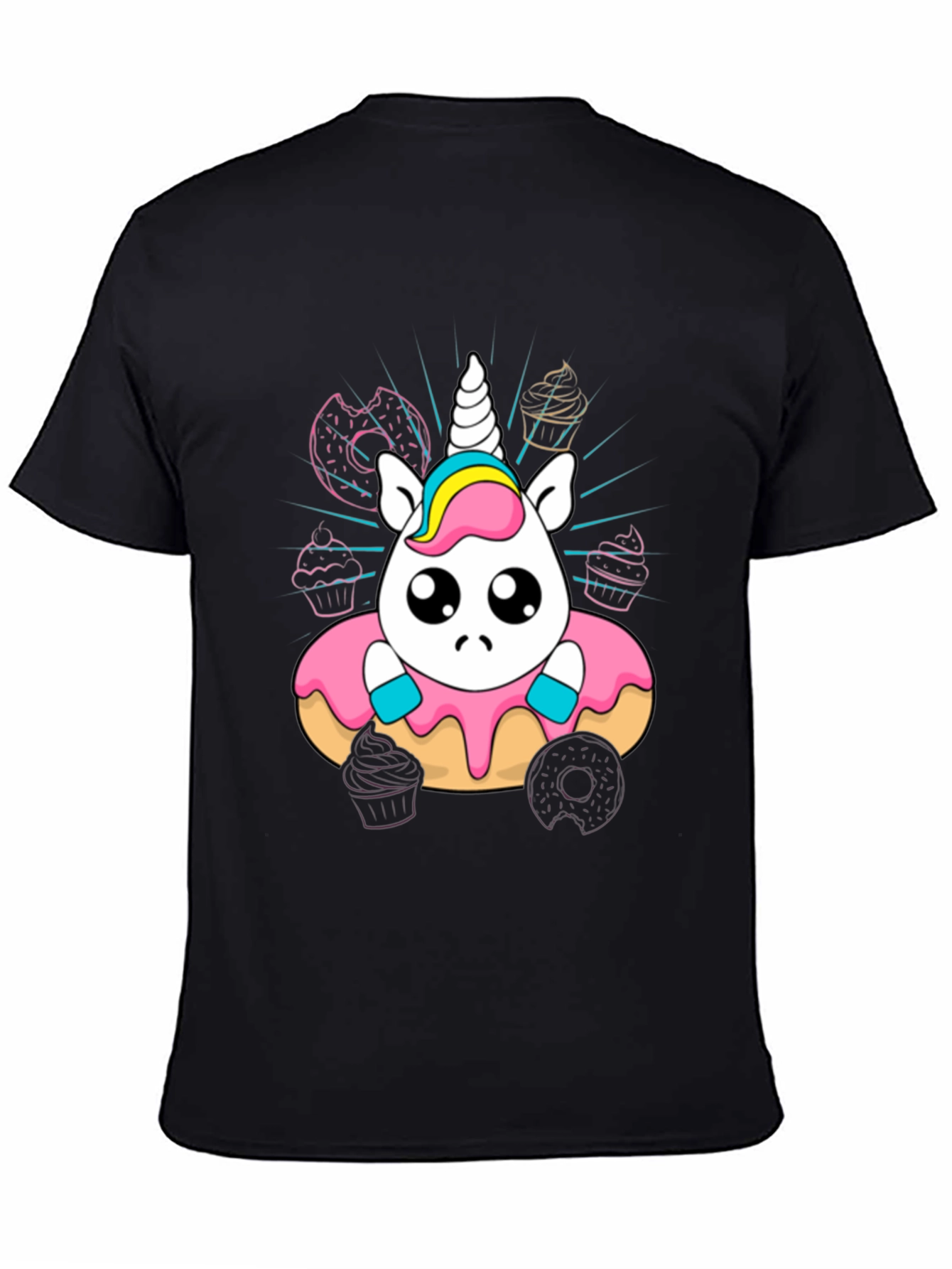 Unicorn Donut T-Shirt Cute Kawaii Style