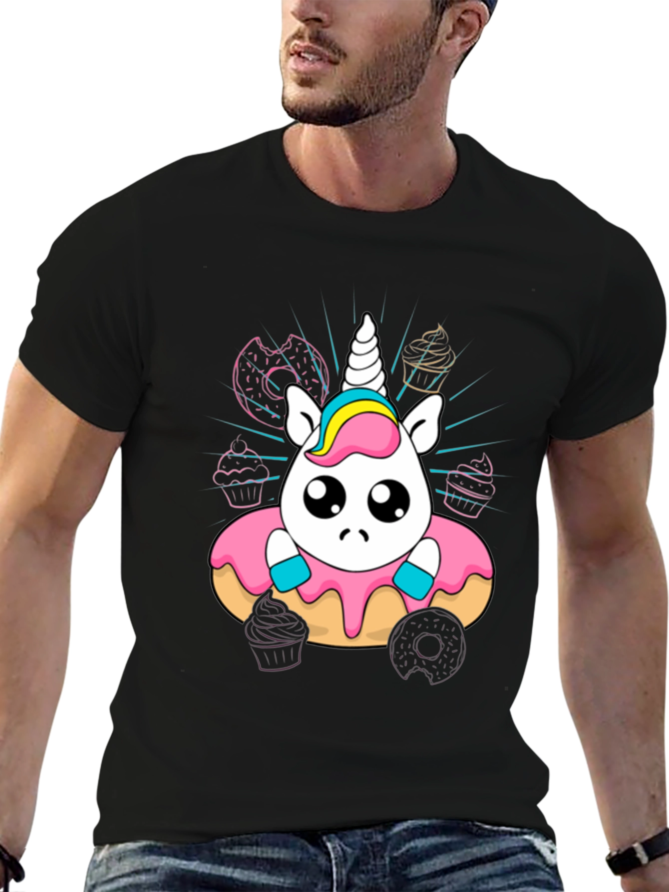 Unicorn Donut T-Shirt Cute Kawaii Style