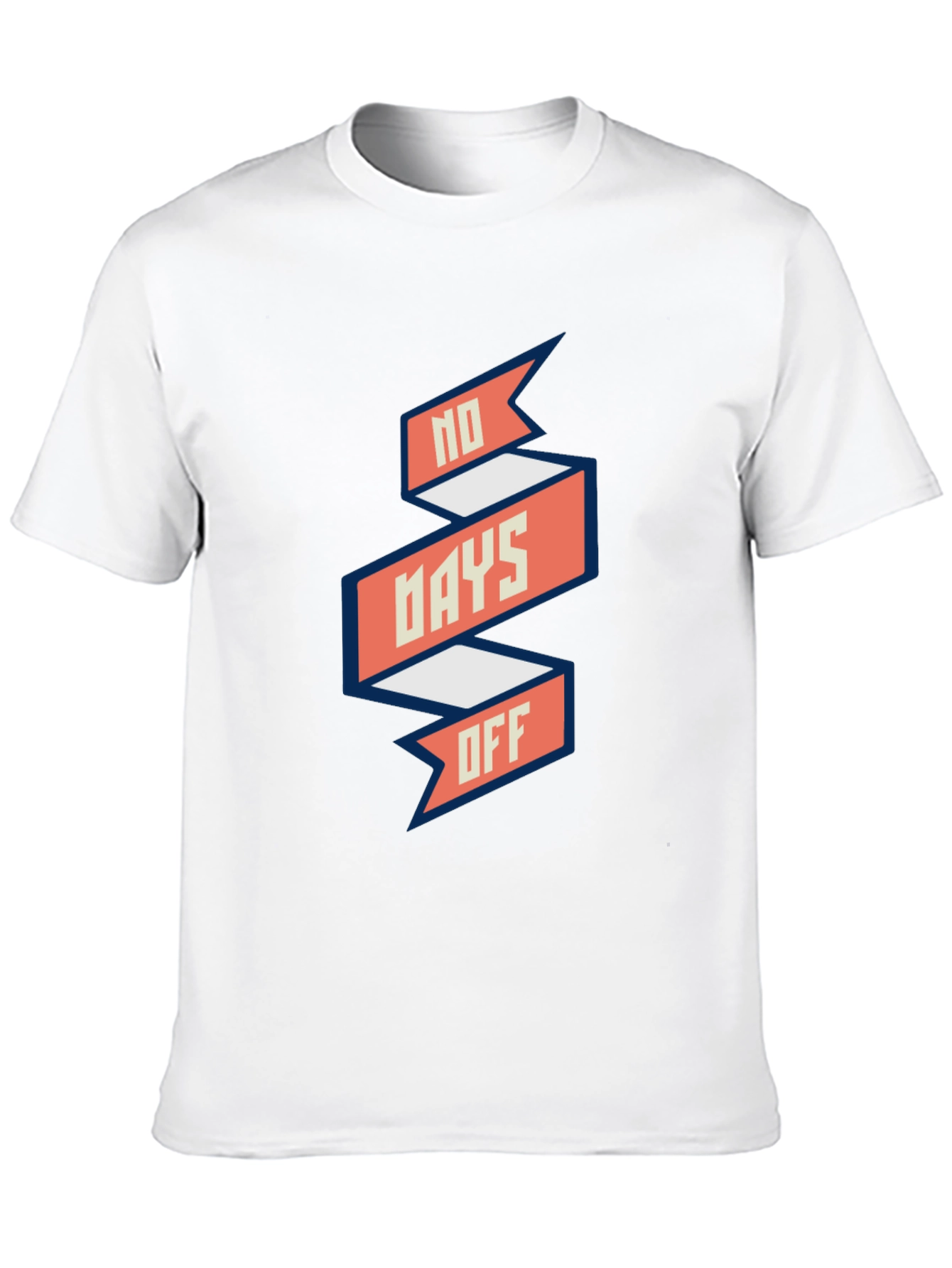 No Days Off Graphic Tee - Black Casual T-Shirt