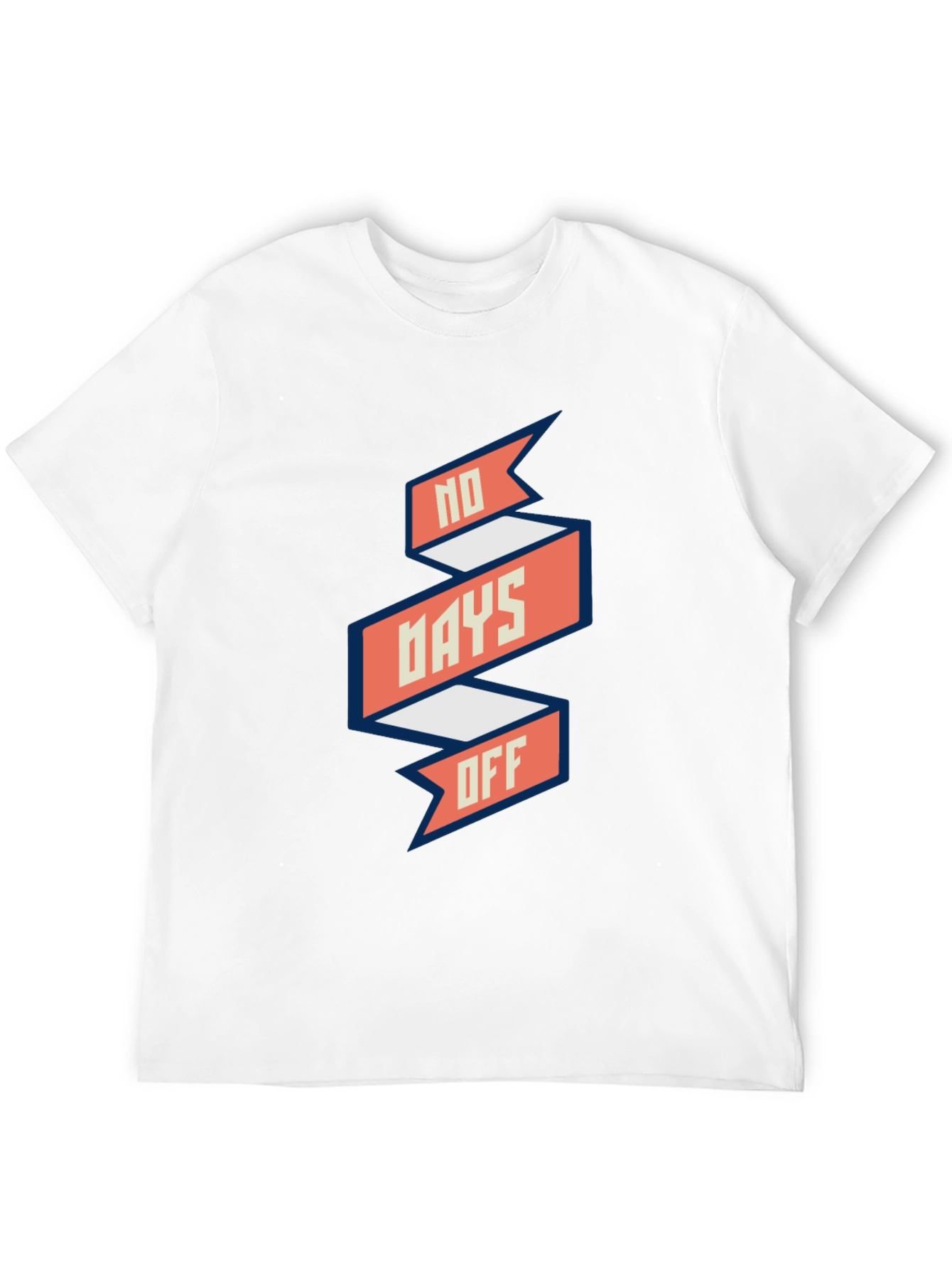 No Days Off Graphic Tee - Black Casual T-Shirt