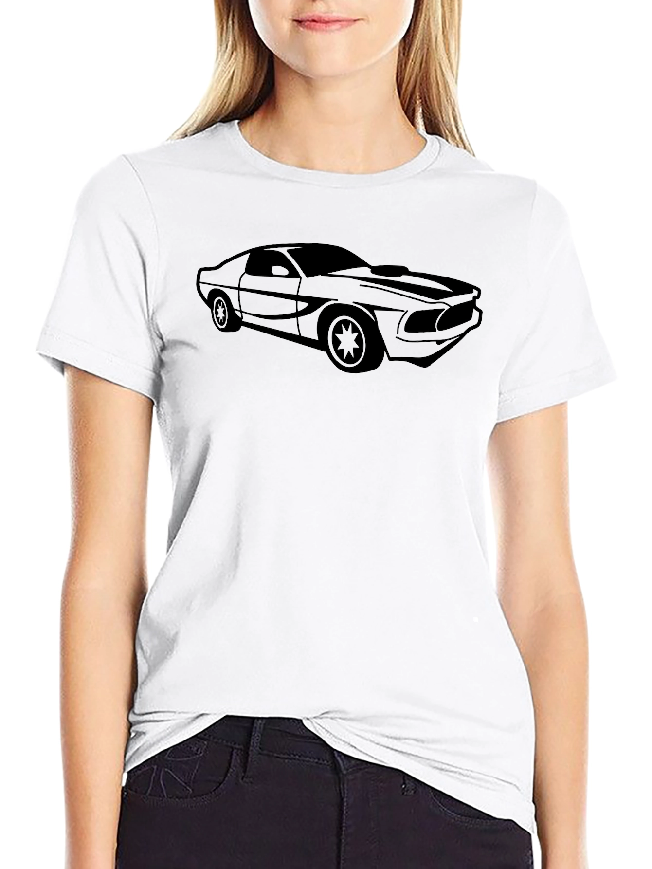 Classic Car Graphic Tee - Black