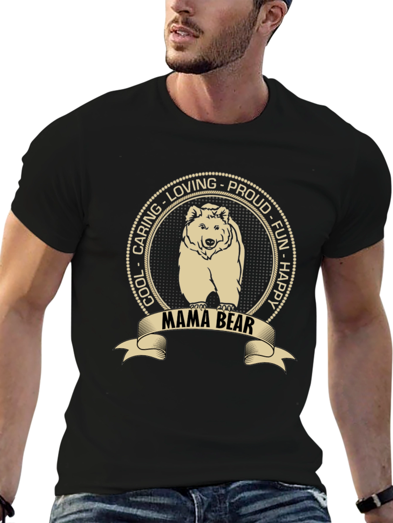 Mama Bear Graphic Tee - Soft & Stylish