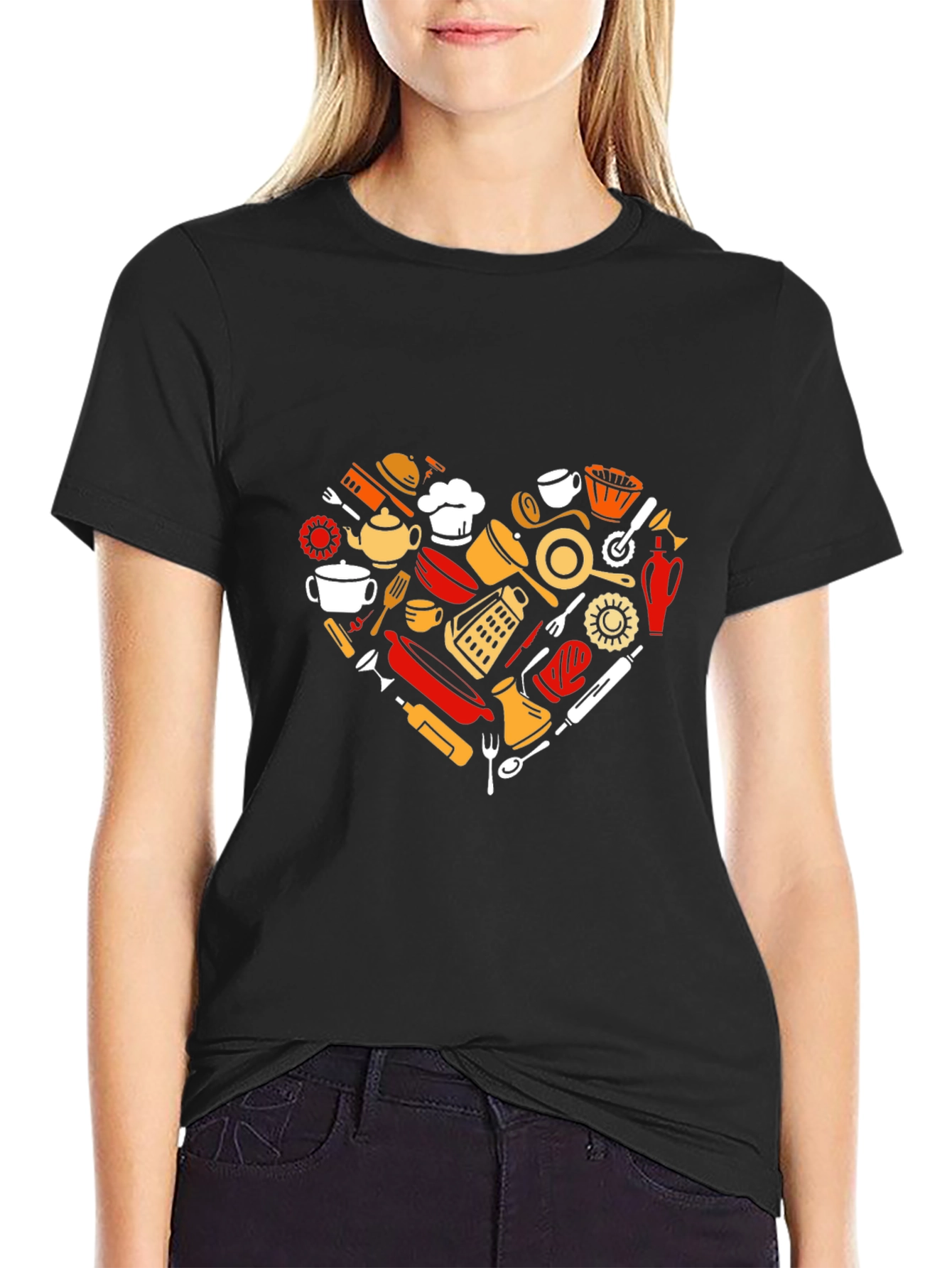 Heart Shaped Cooking T-Shirt