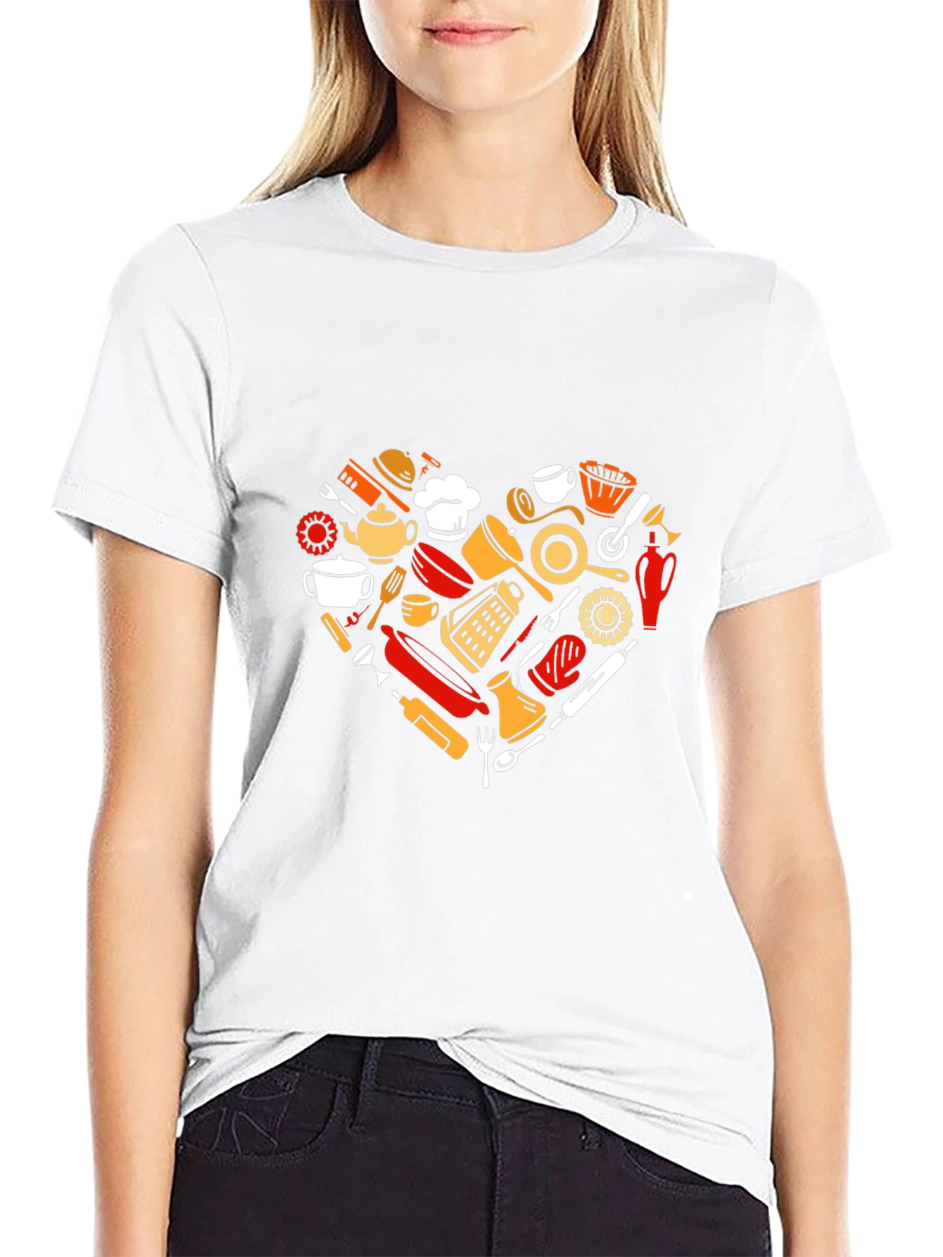 Heart Shaped Cooking T-Shirt