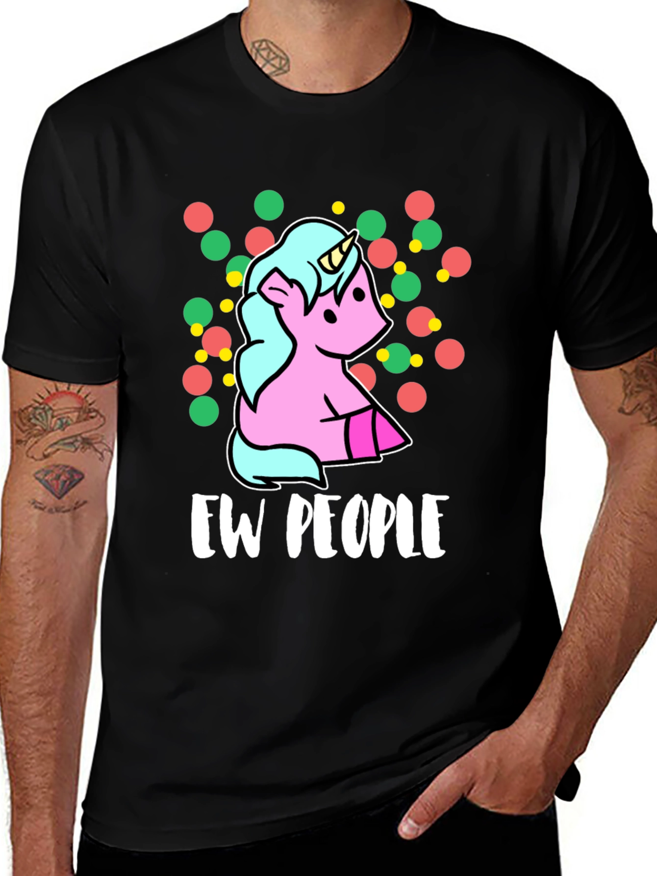 Ew People Unicorn Graphic T-Shirt