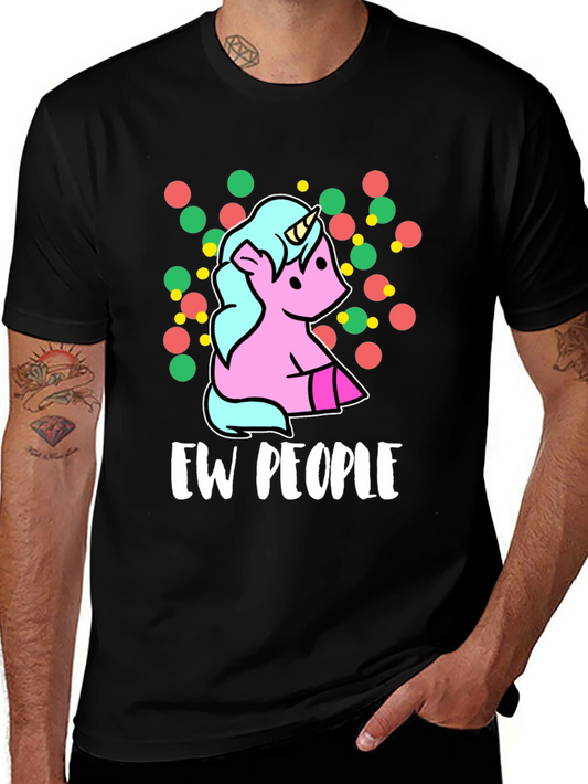 Ew People Unicorn Graphic T-Shirt