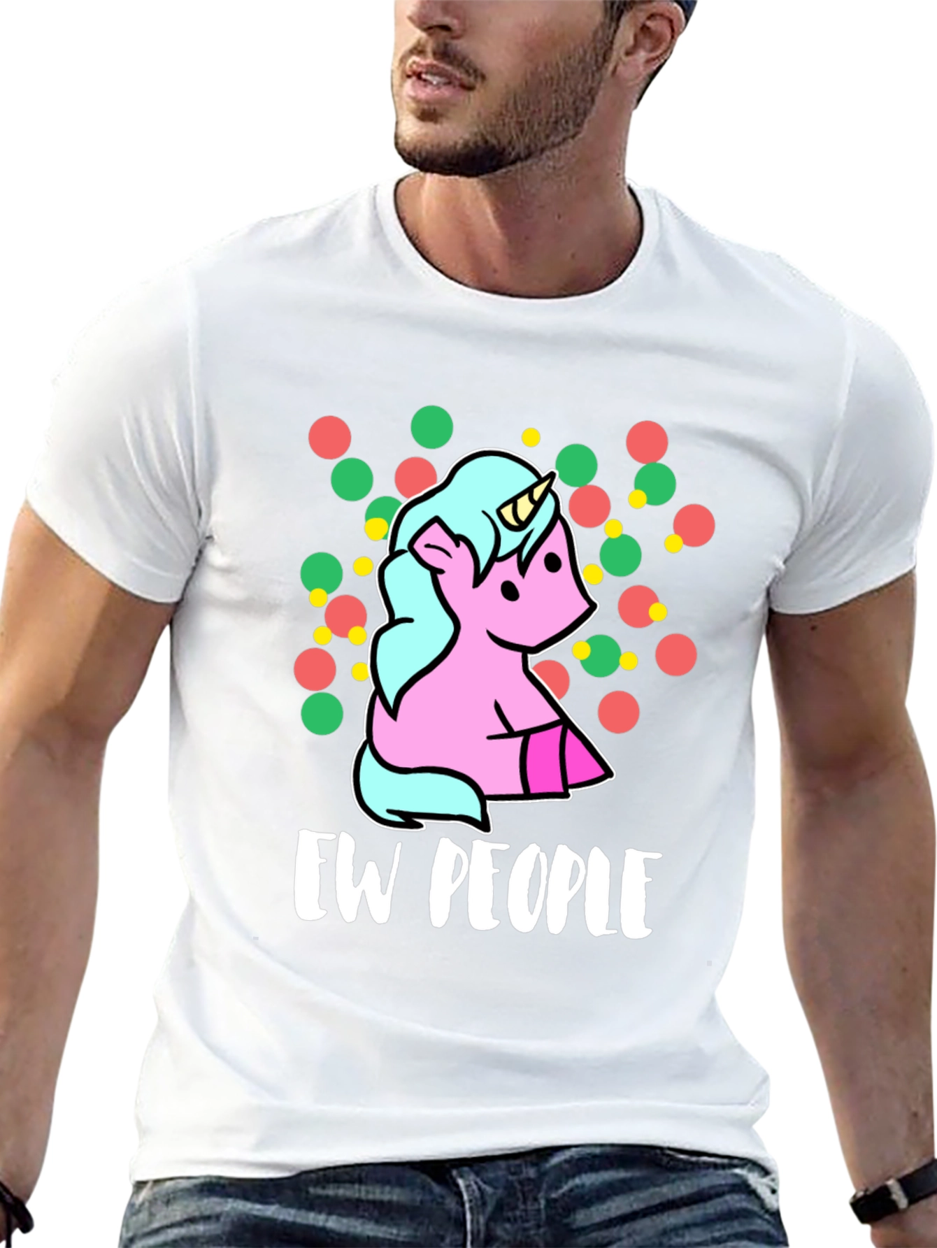 Ew People Unicorn Graphic T-Shirt