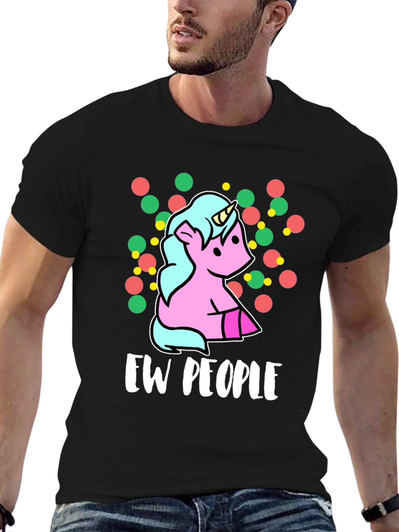 Ew People Unicorn Graphic T-Shirt