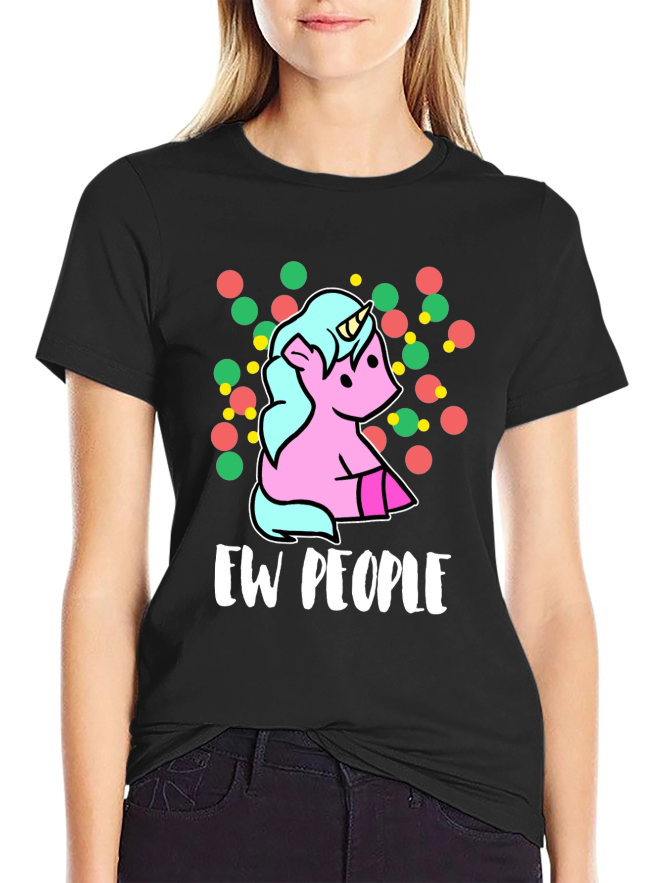 Ew People Unicorn Graphic T-Shirt