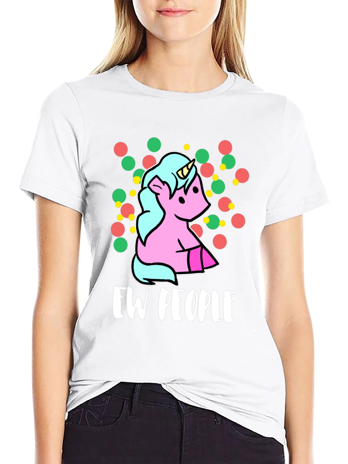 Ew People Unicorn Graphic T-Shirt