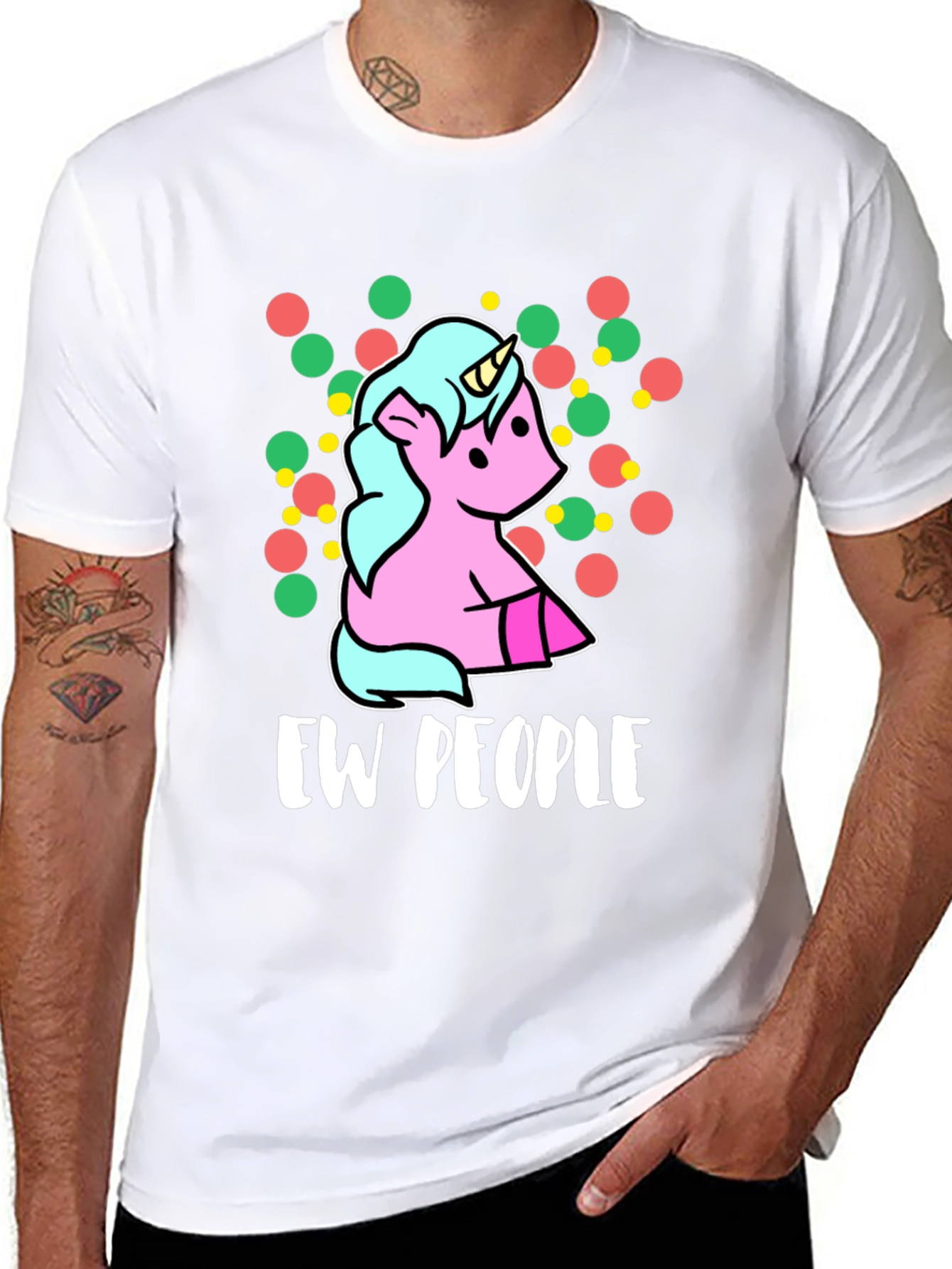 Ew People Unicorn Graphic T-Shirt