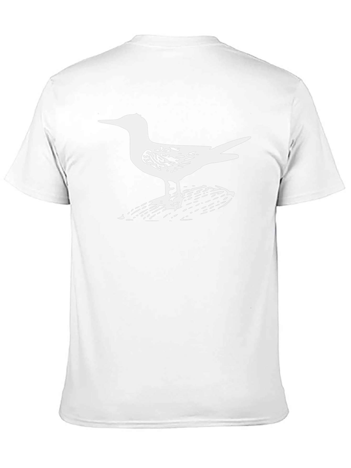 Seagull Graphic Tee - Black Cotton Casual Shirt