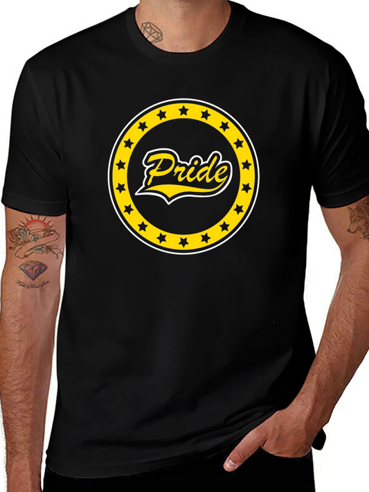 Pride Star Circle Graphic Tee - Black
