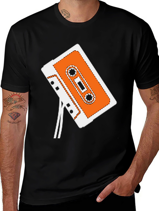 Retro Cassette Tape Graphic Tee - Vintage Style