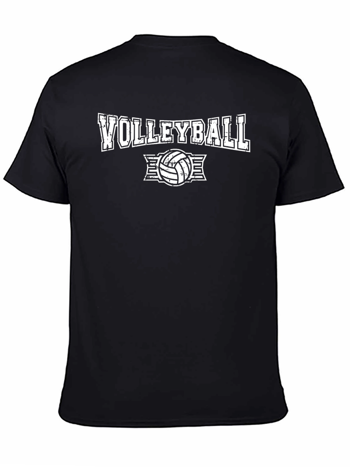 Volleyball Graphic T-Shirt - Black