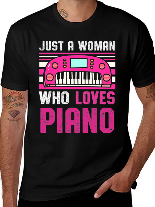 Piano Lover Womans Graphic Tee