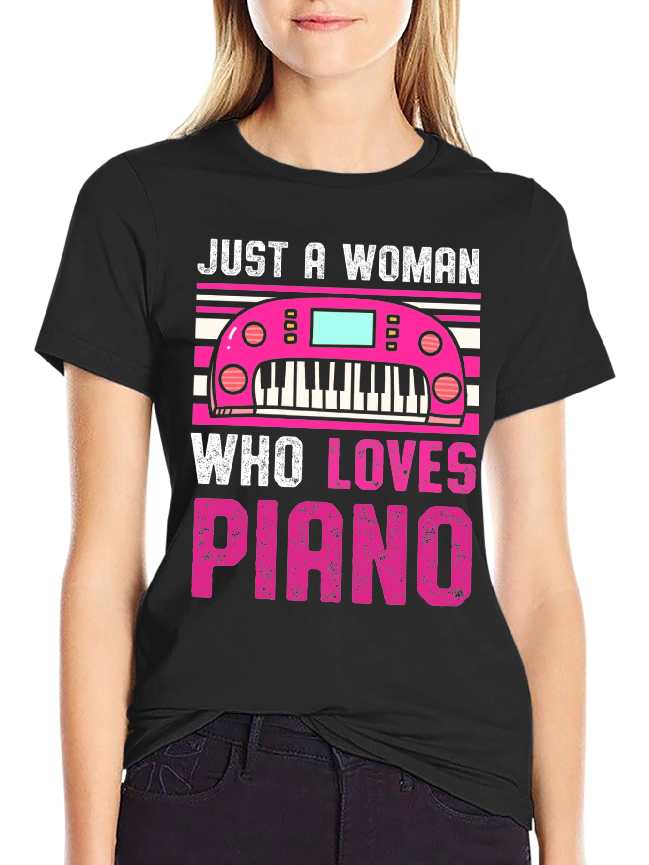 Piano Lover Womans Graphic Tee