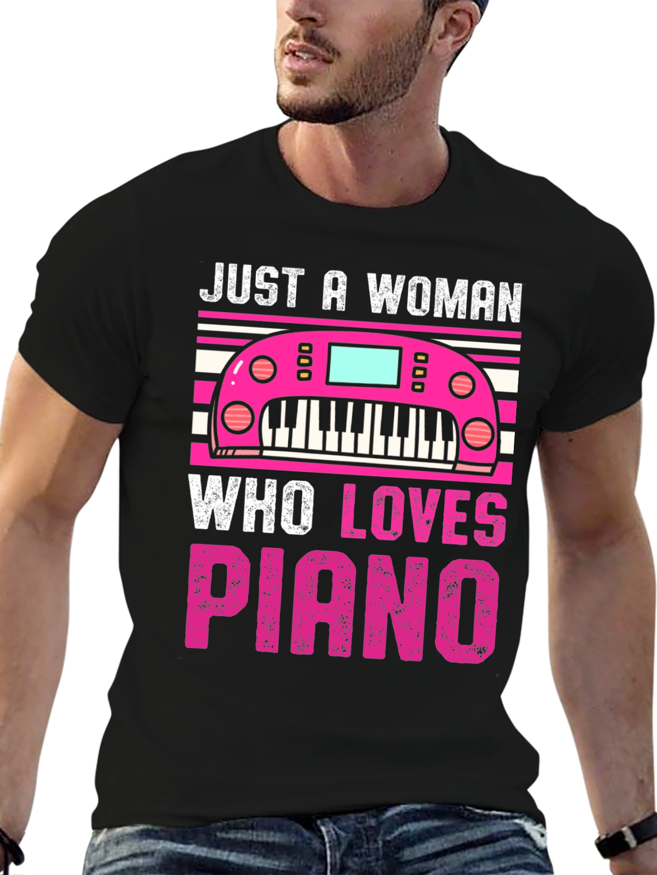 Piano Lover Womans Graphic Tee