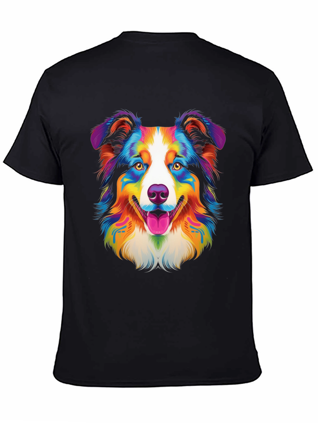 Vibrant Australian Shepherd Dog Graphic Tee