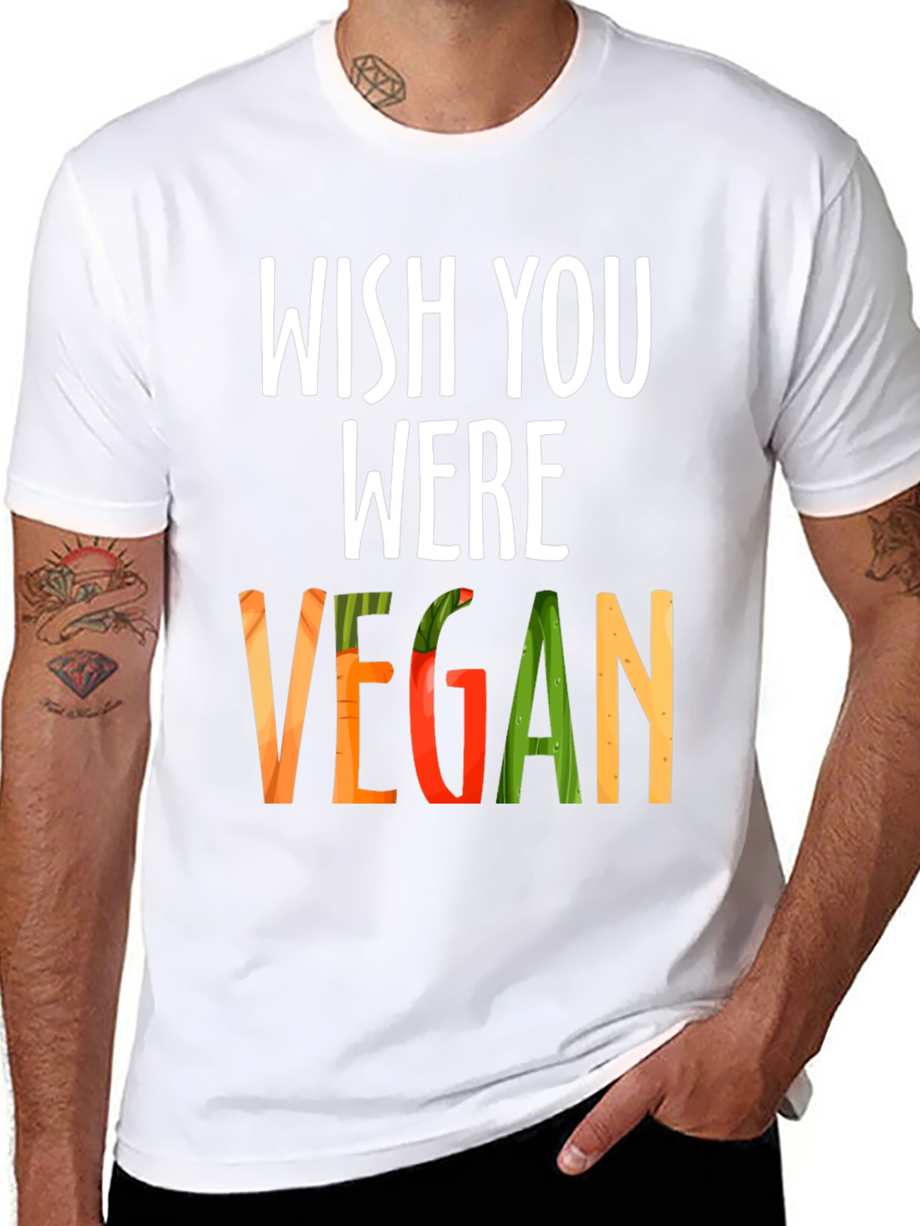 Wish You Were Vegan T-Shirt