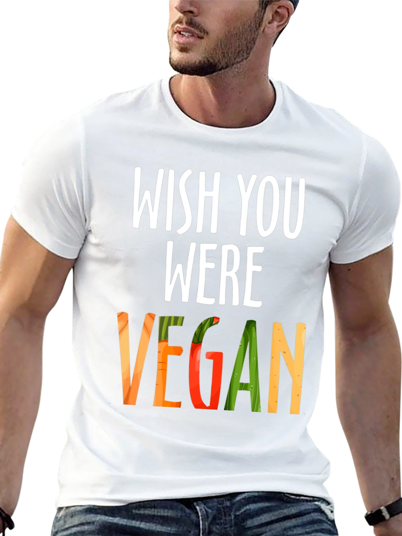 Wish You Were Vegan T-Shirt