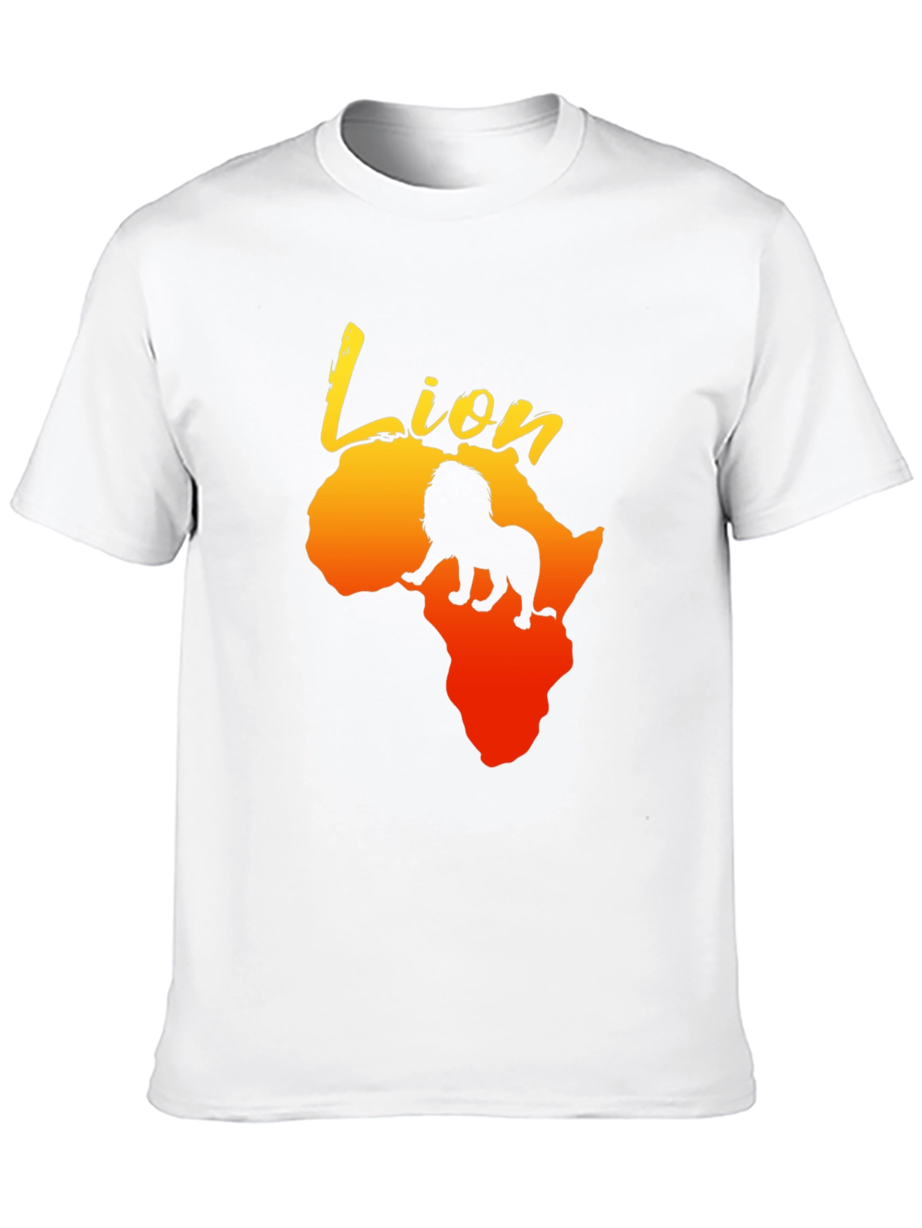 Lion Africa Graphic Print Mens T-Shirt