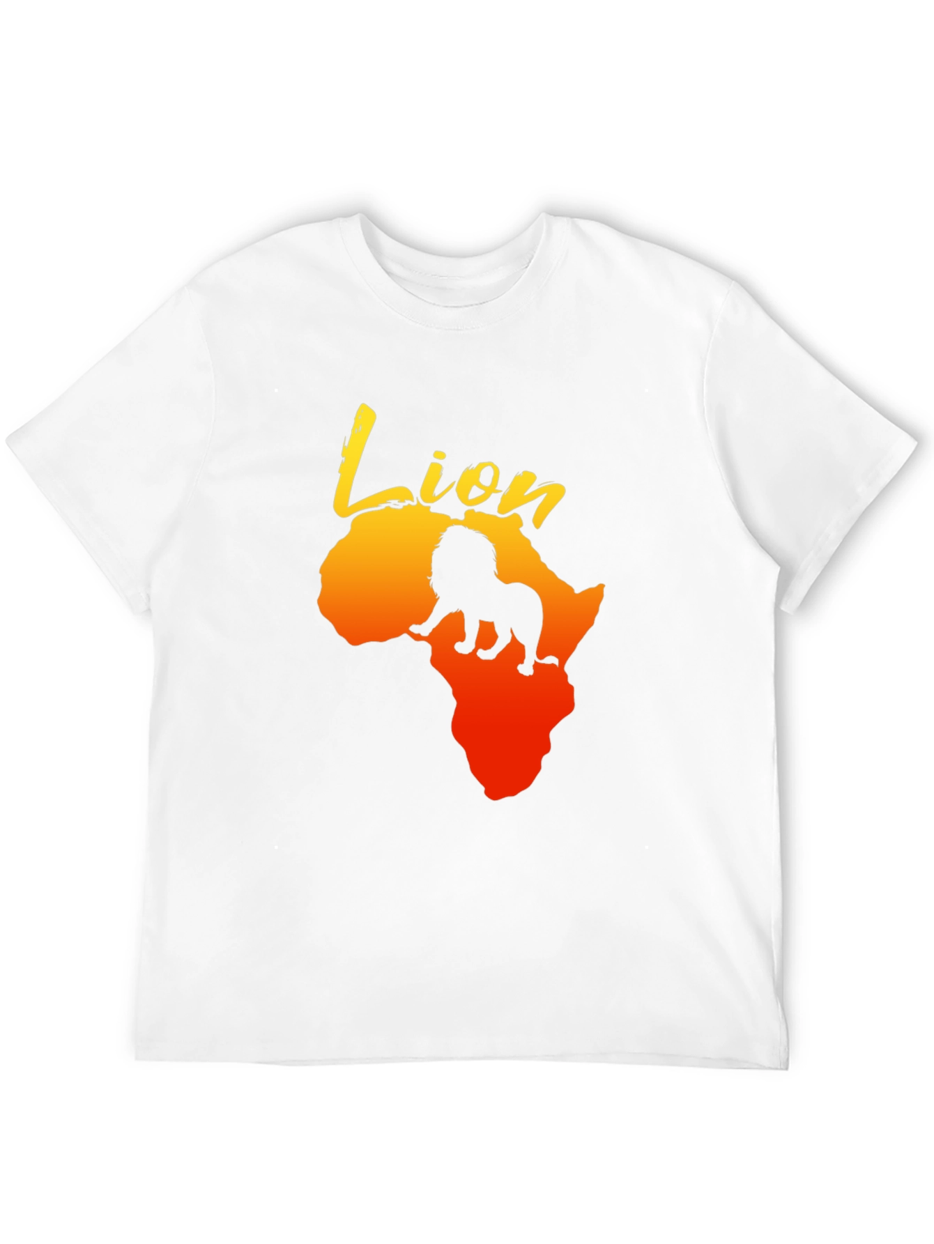 Lion Africa Graphic Print Mens T-Shirt