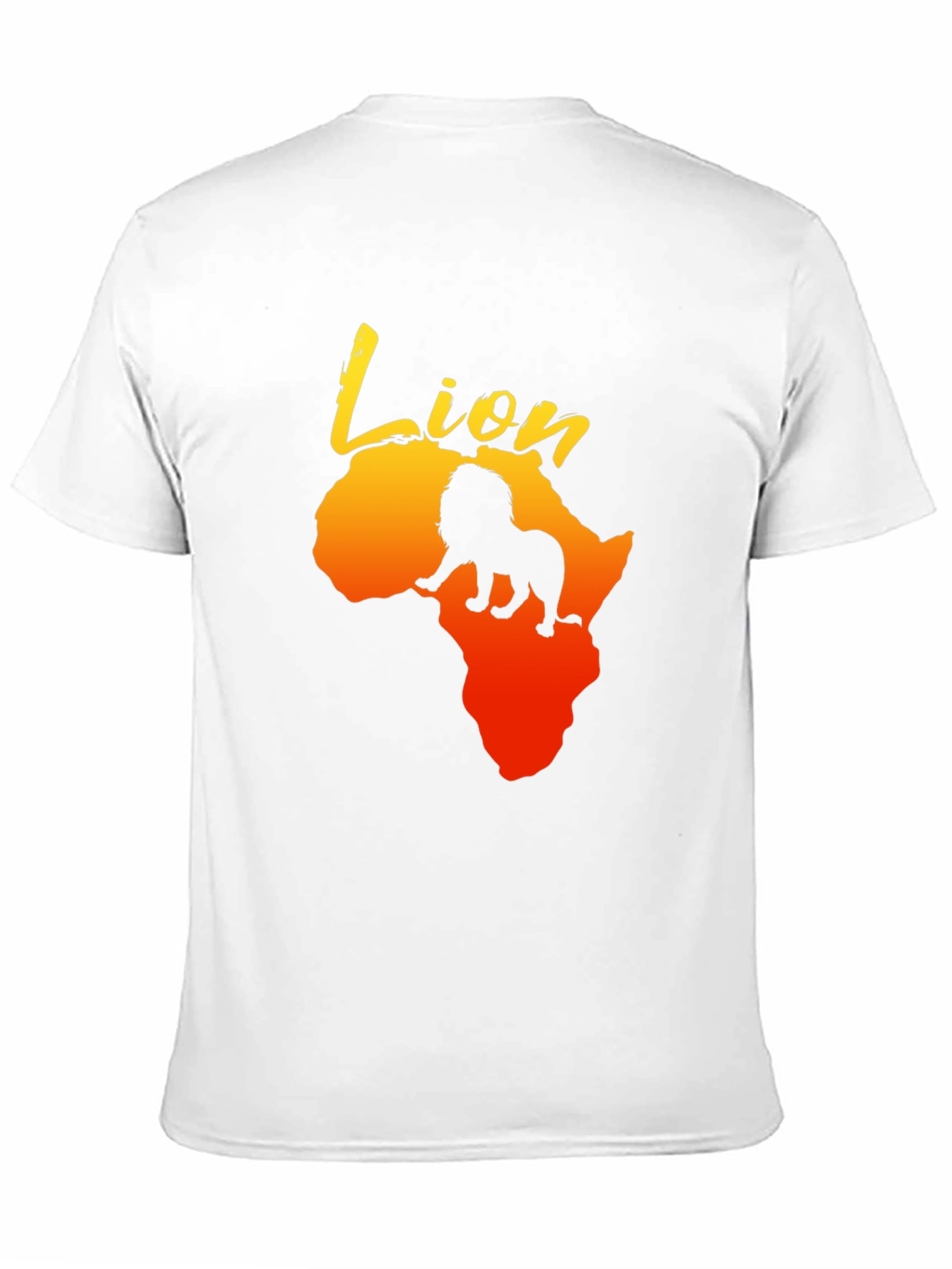 Lion Africa Graphic Print Mens T-Shirt