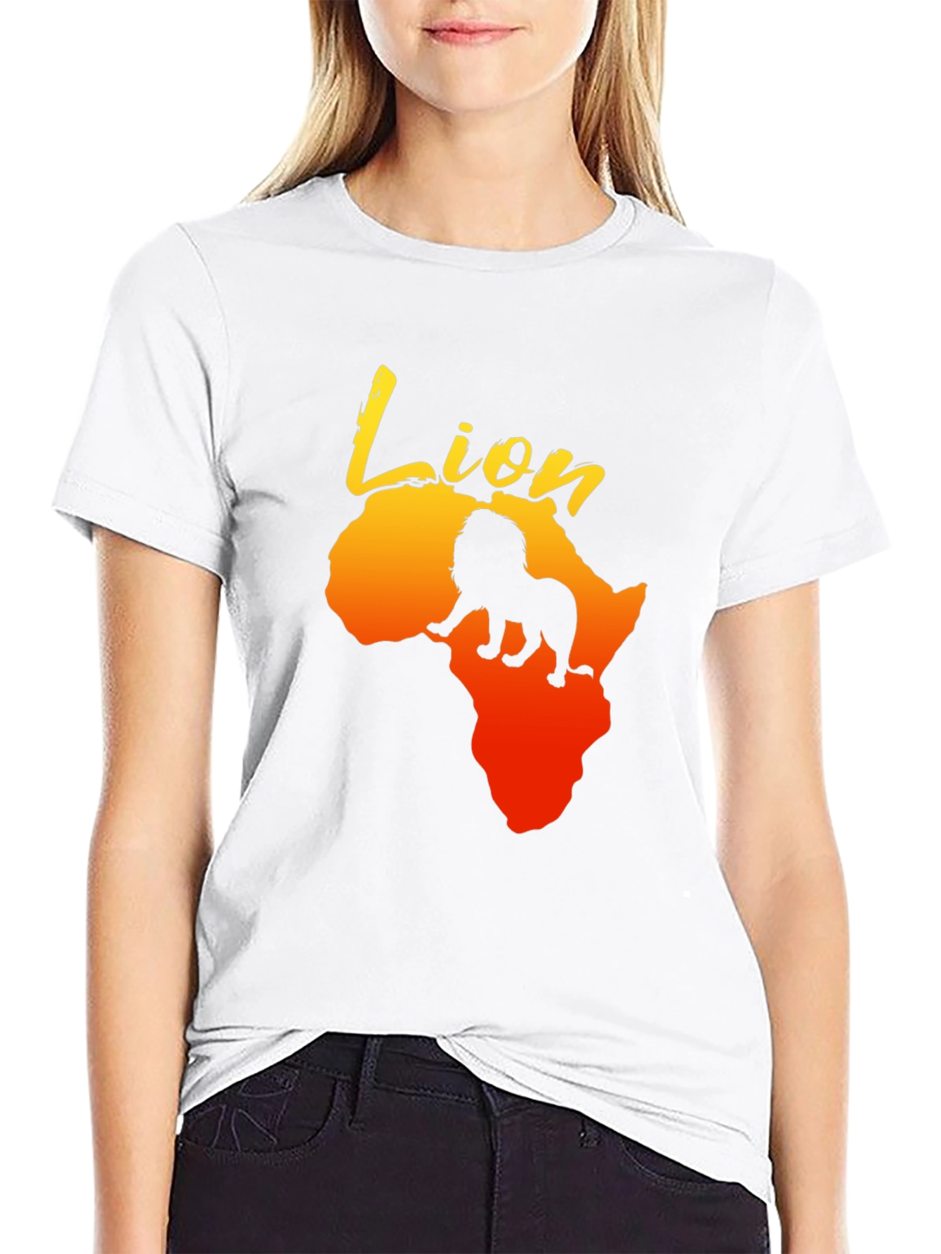 Lion Africa Graphic Print Mens T-Shirt