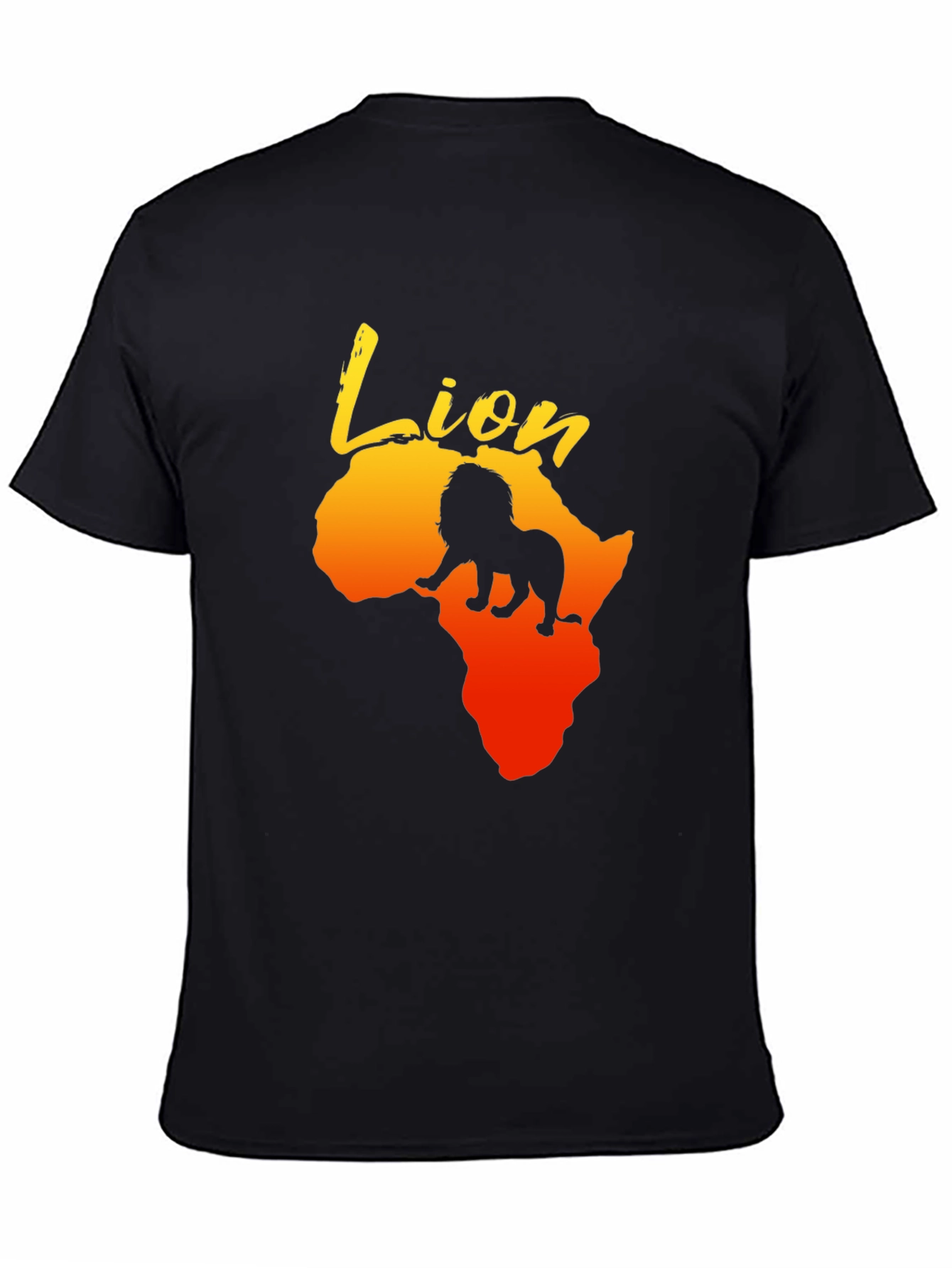 Lion Africa Graphic Print Mens T-Shirt