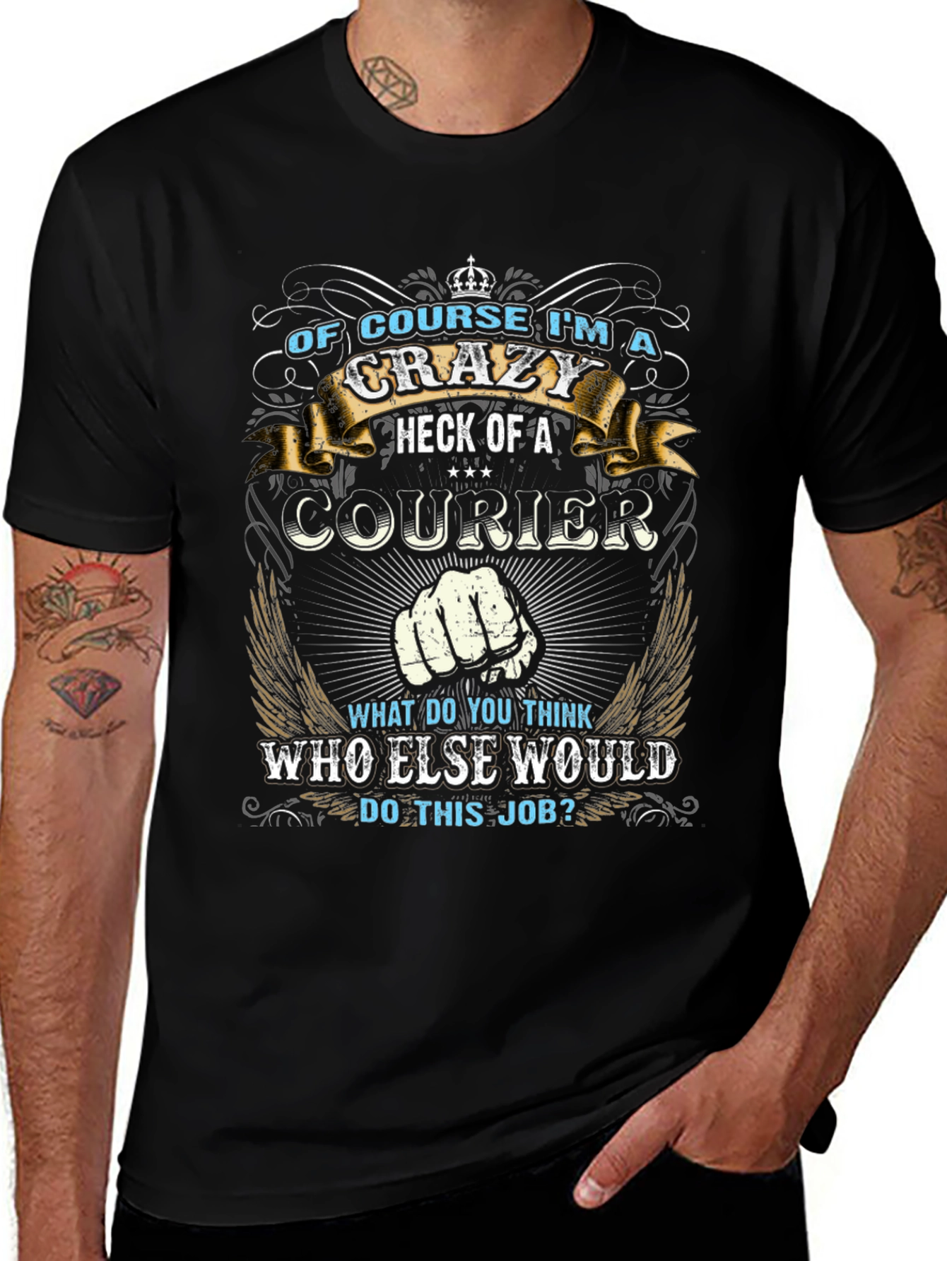Crazy Courier Graphic T-Shirt