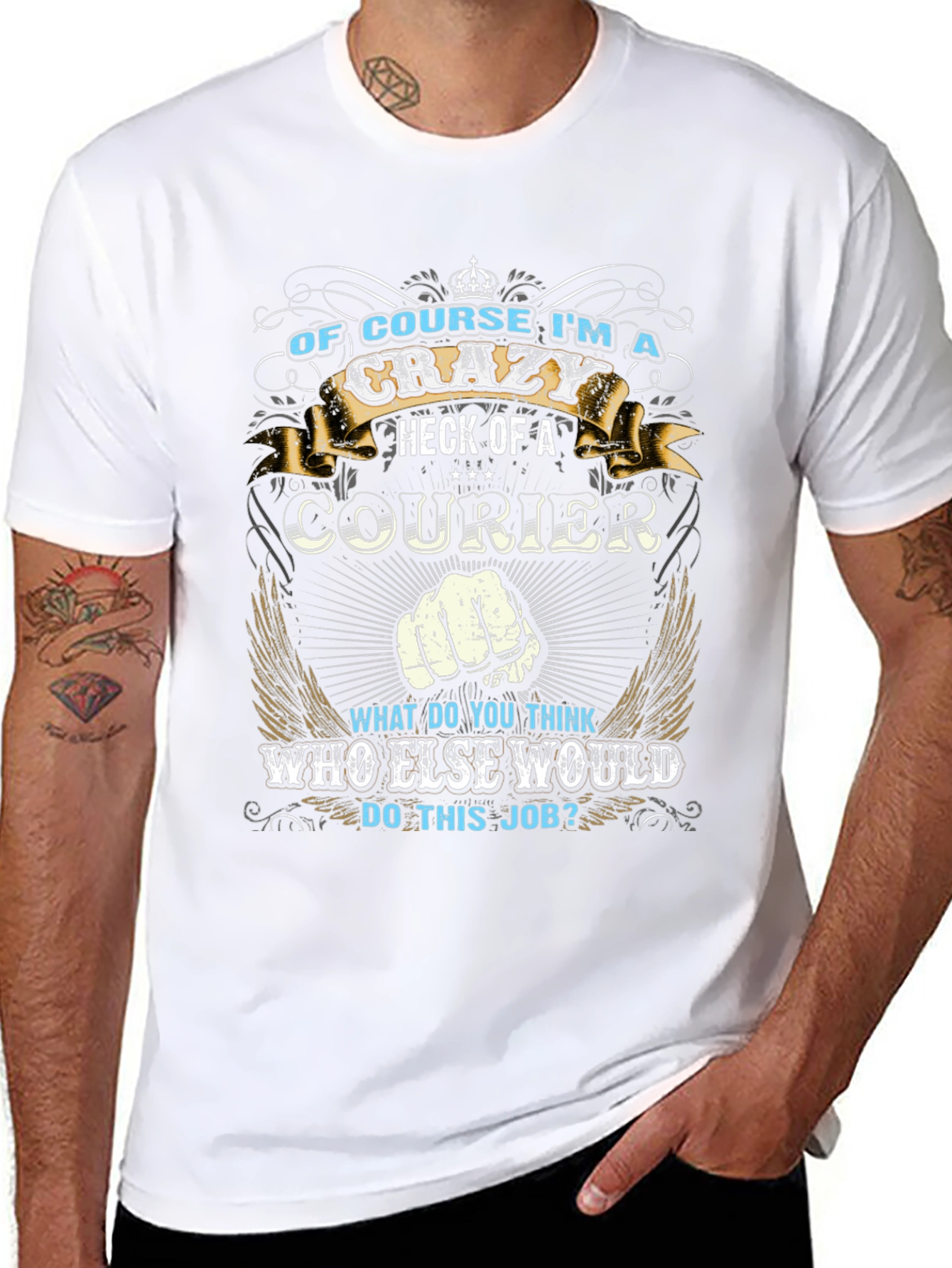 Crazy Courier Graphic T-Shirt