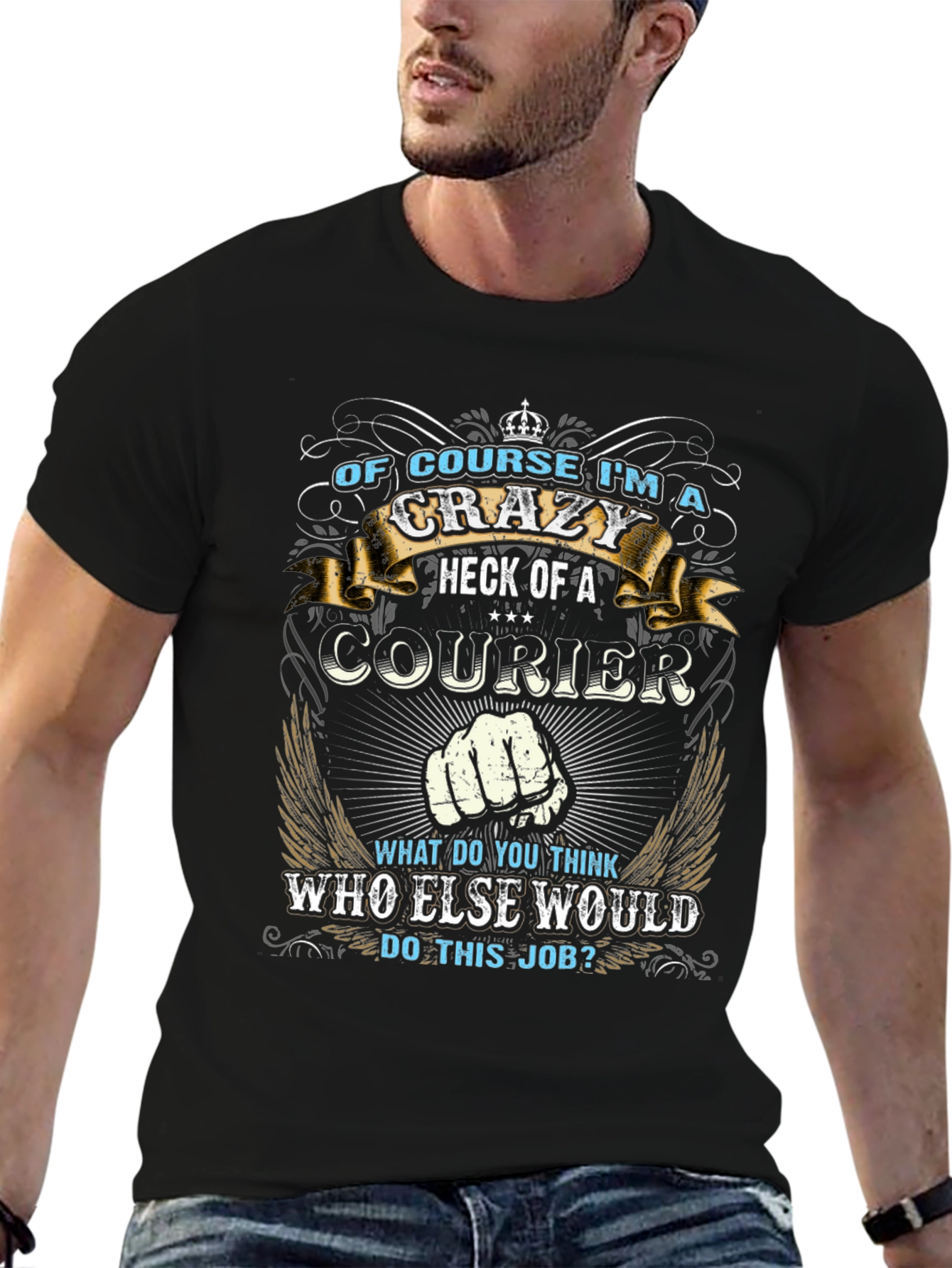 Crazy Courier Graphic T-Shirt