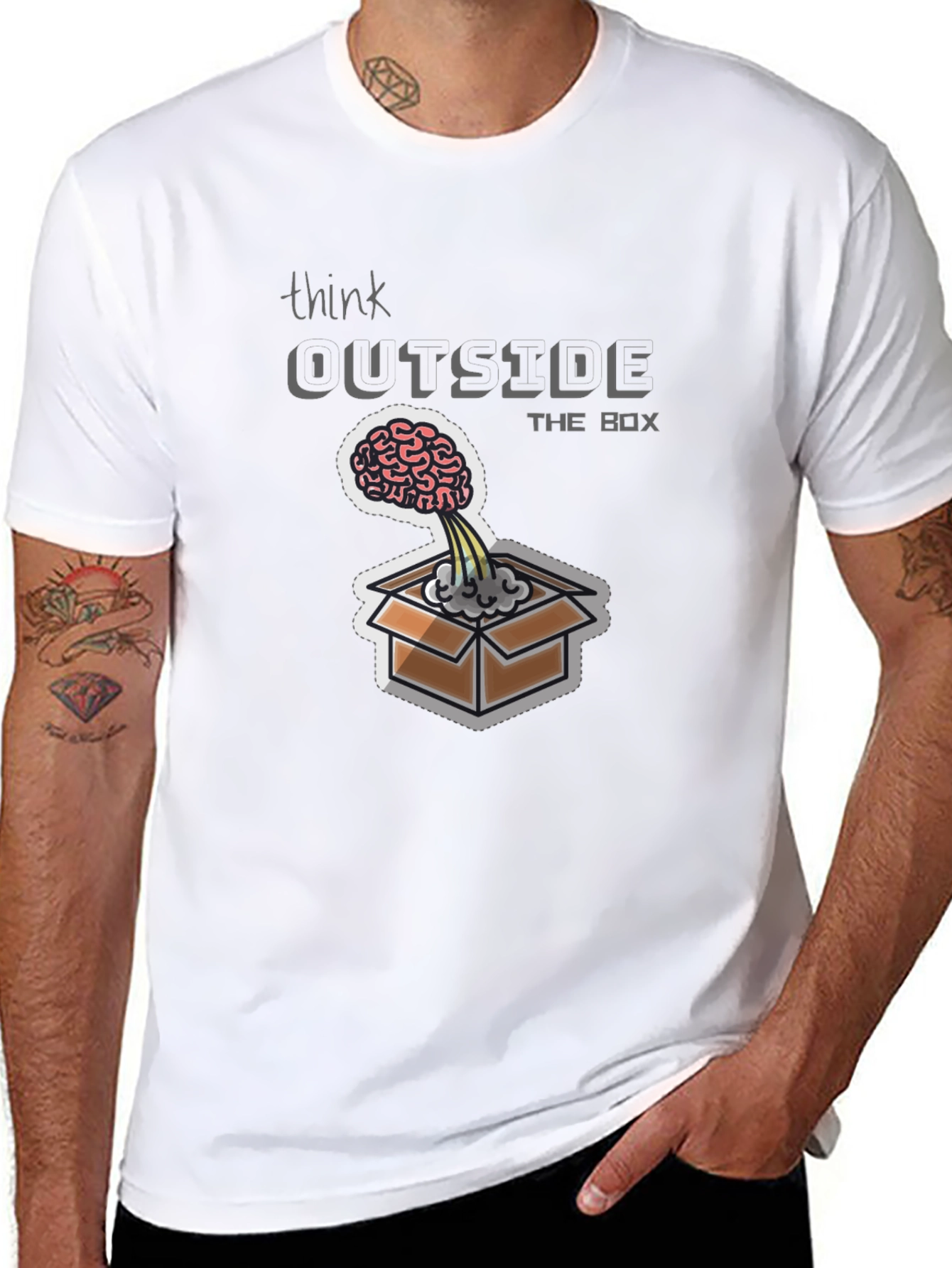Think Outside the Box Graphic Tee