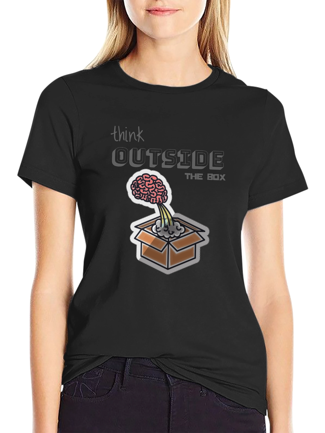 Think Outside the Box Graphic Tee