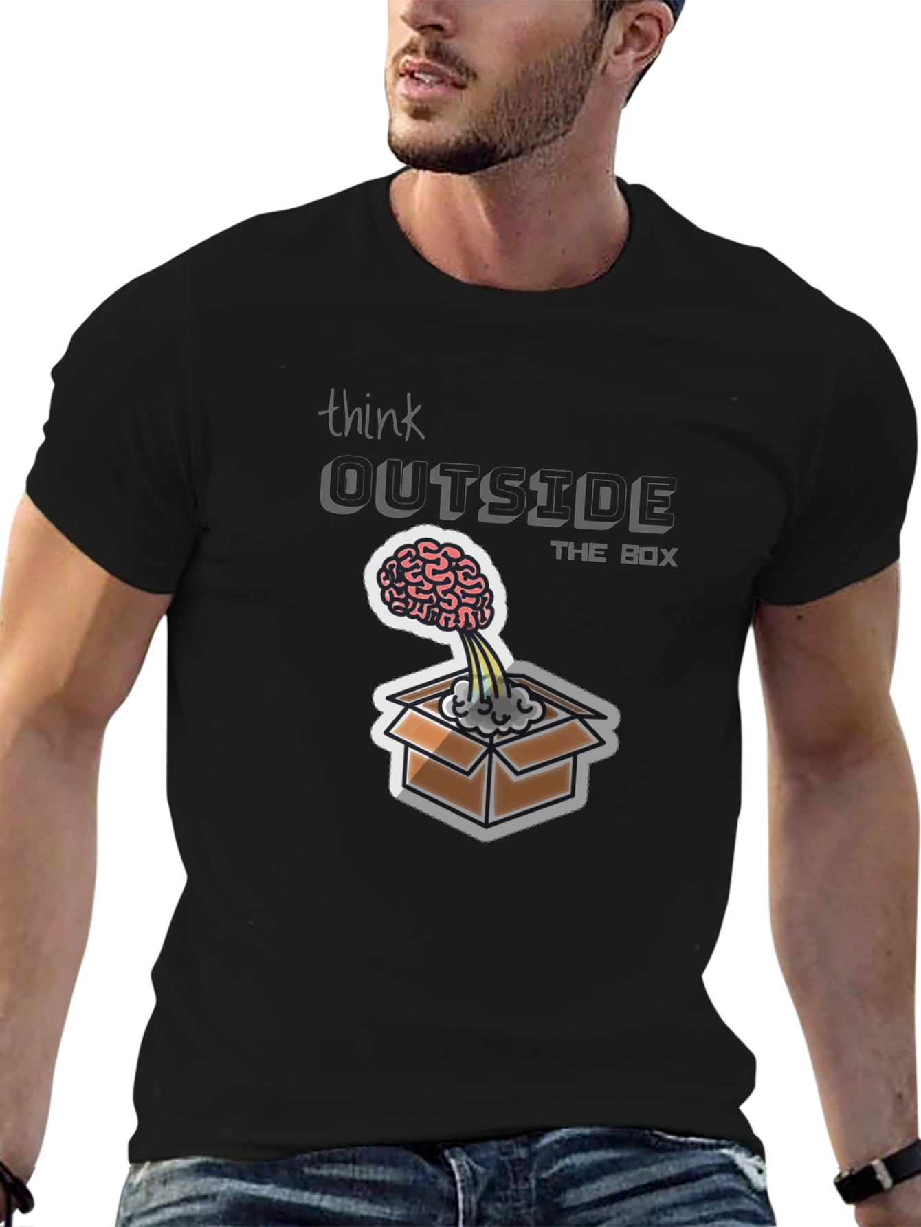Think Outside the Box Graphic Tee