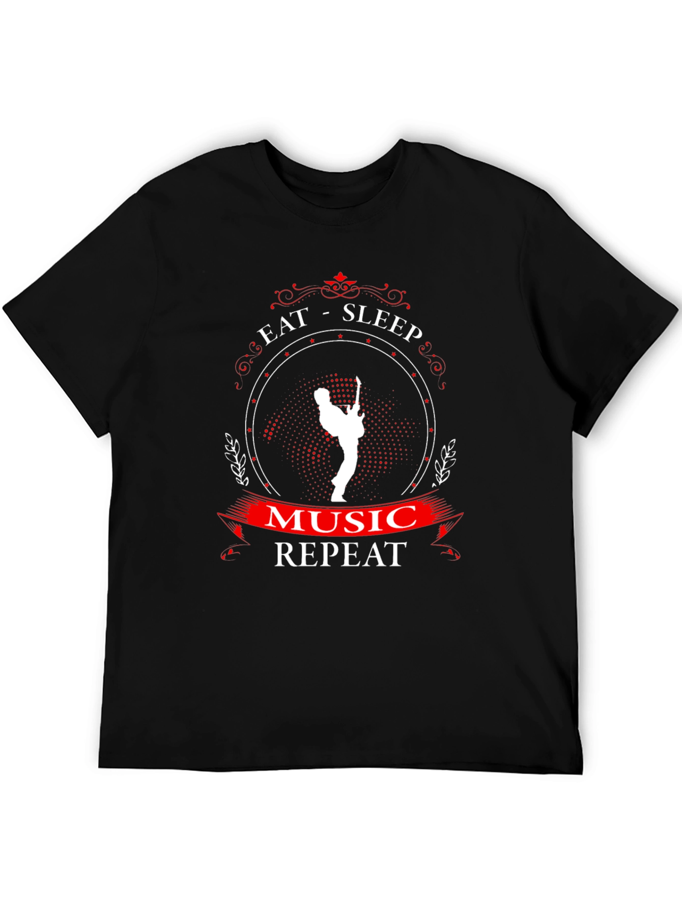 Eat Sleep Music Repeat Graphic Tee