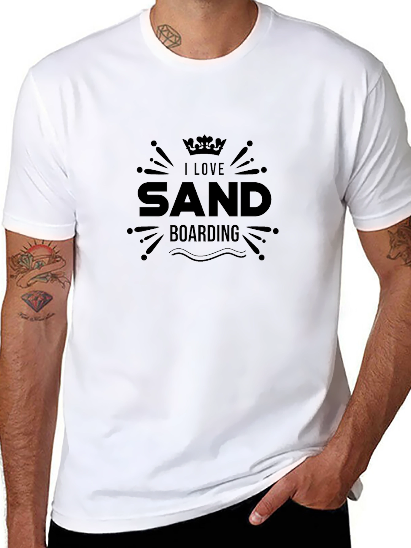 Sand Boarding T-Shirt - Black