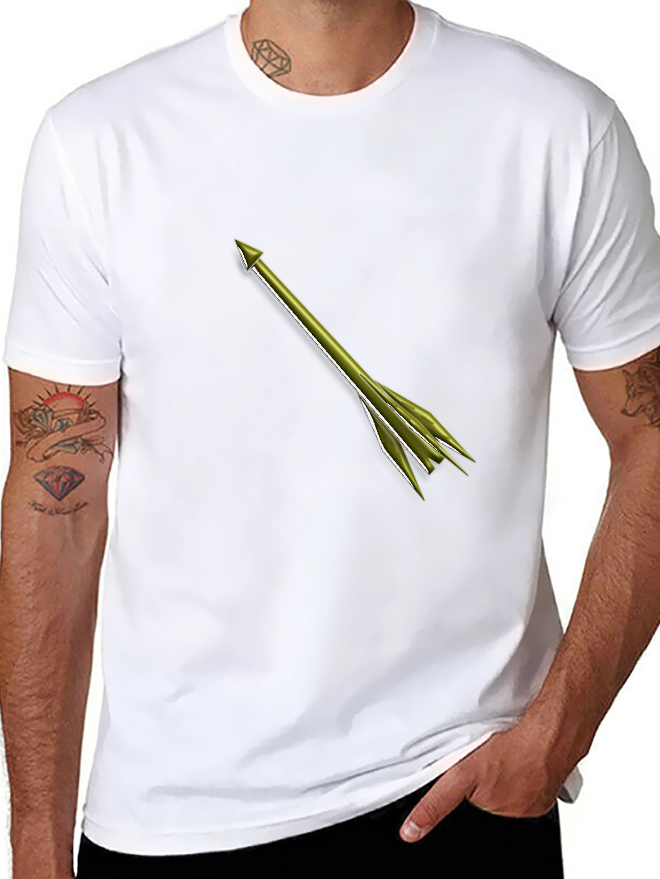 Arrow Graphic Tee - Mens Black T-Shirt
