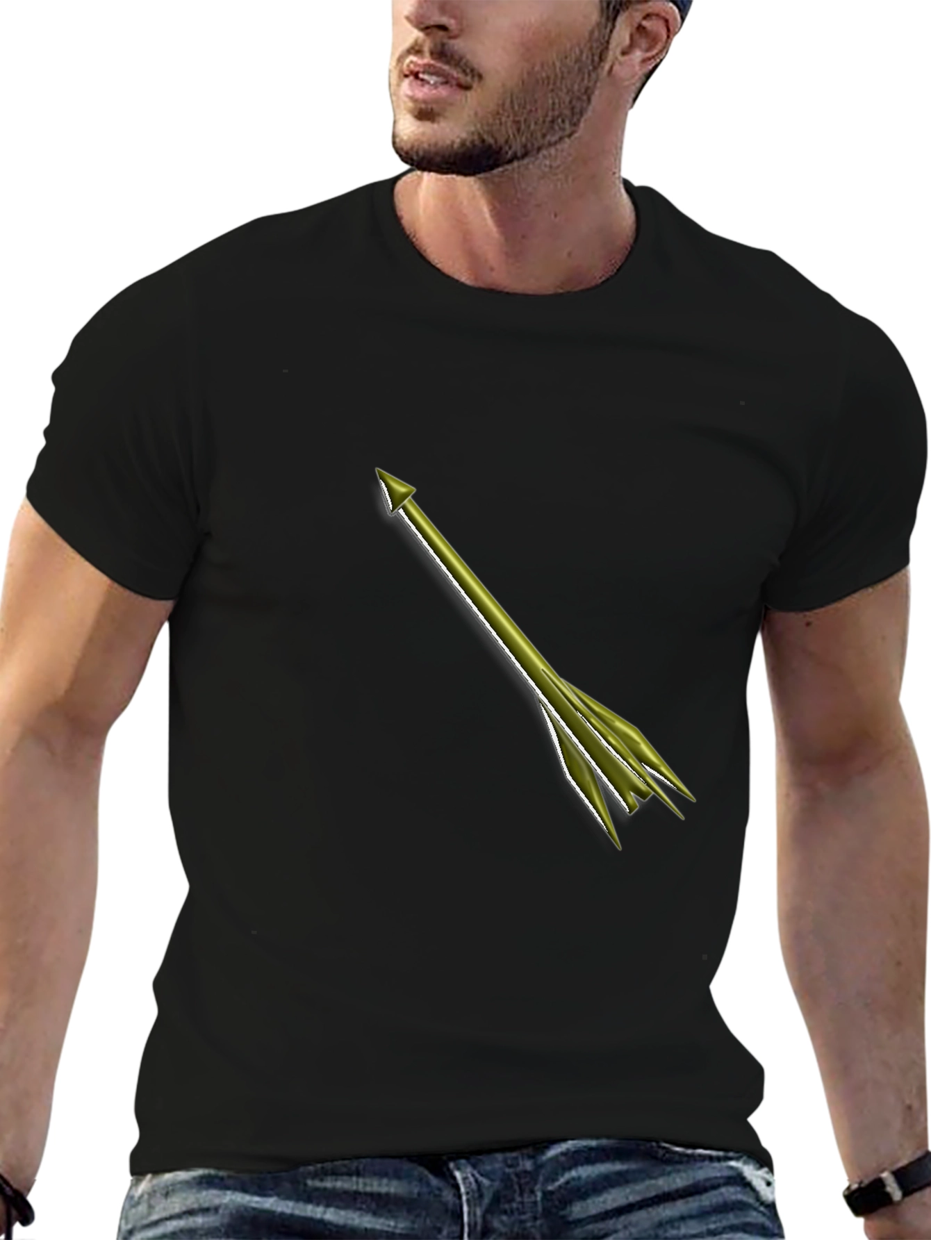 Arrow Graphic Tee - Mens Black T-Shirt