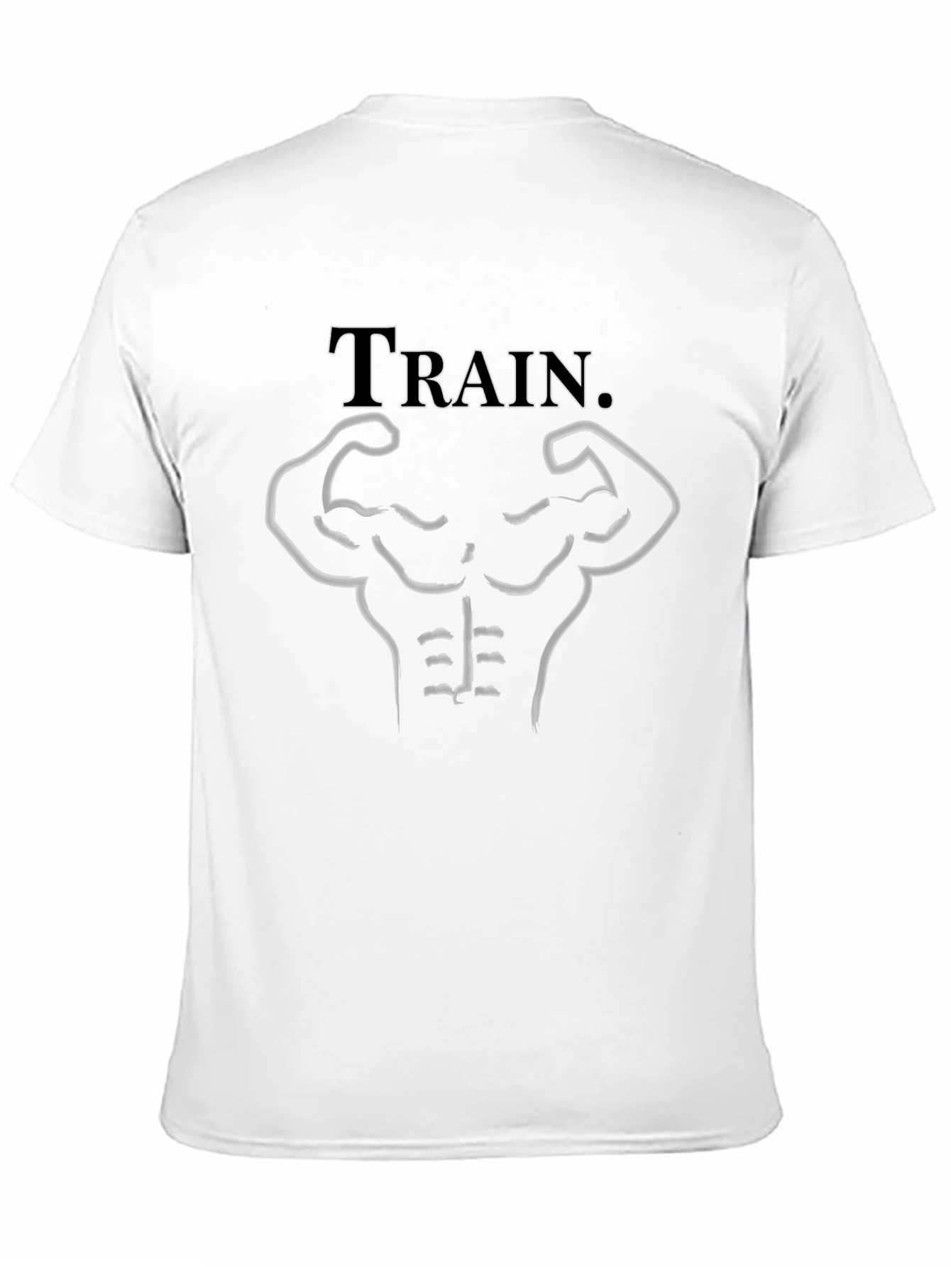 Train Graphic Black T-Shirt - Bodybuilding Fitness Gym