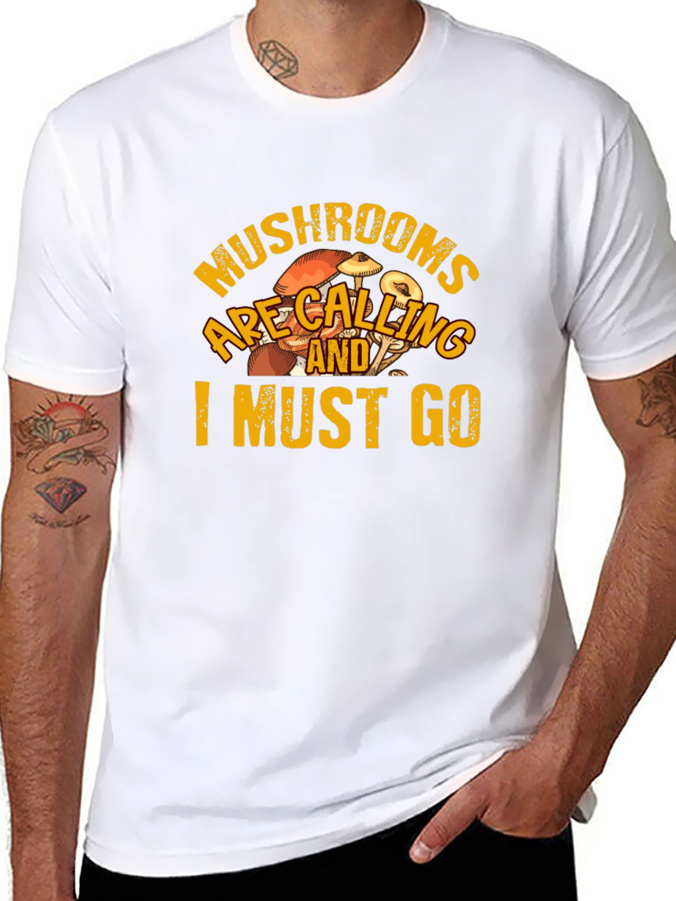 Mushroom Calling T-Shirt - Funny Foraging Tee