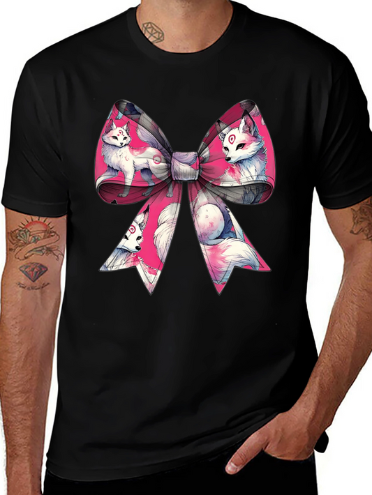 Fox Bow T-Shirt - Anime Style