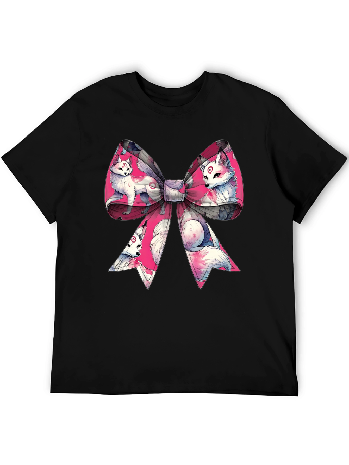 Fox Bow T-Shirt - Anime Style