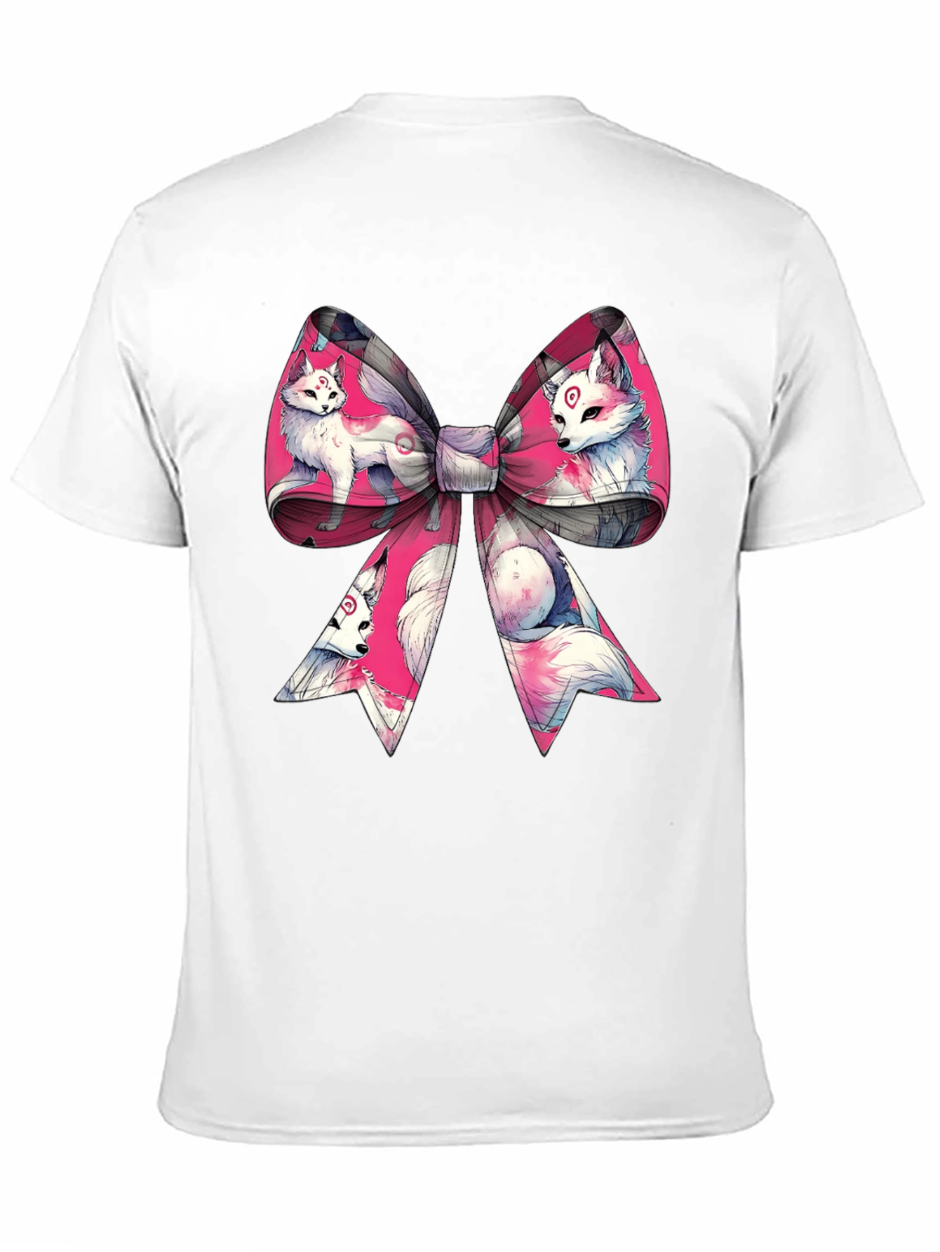 Fox Bow T-Shirt - Anime Style